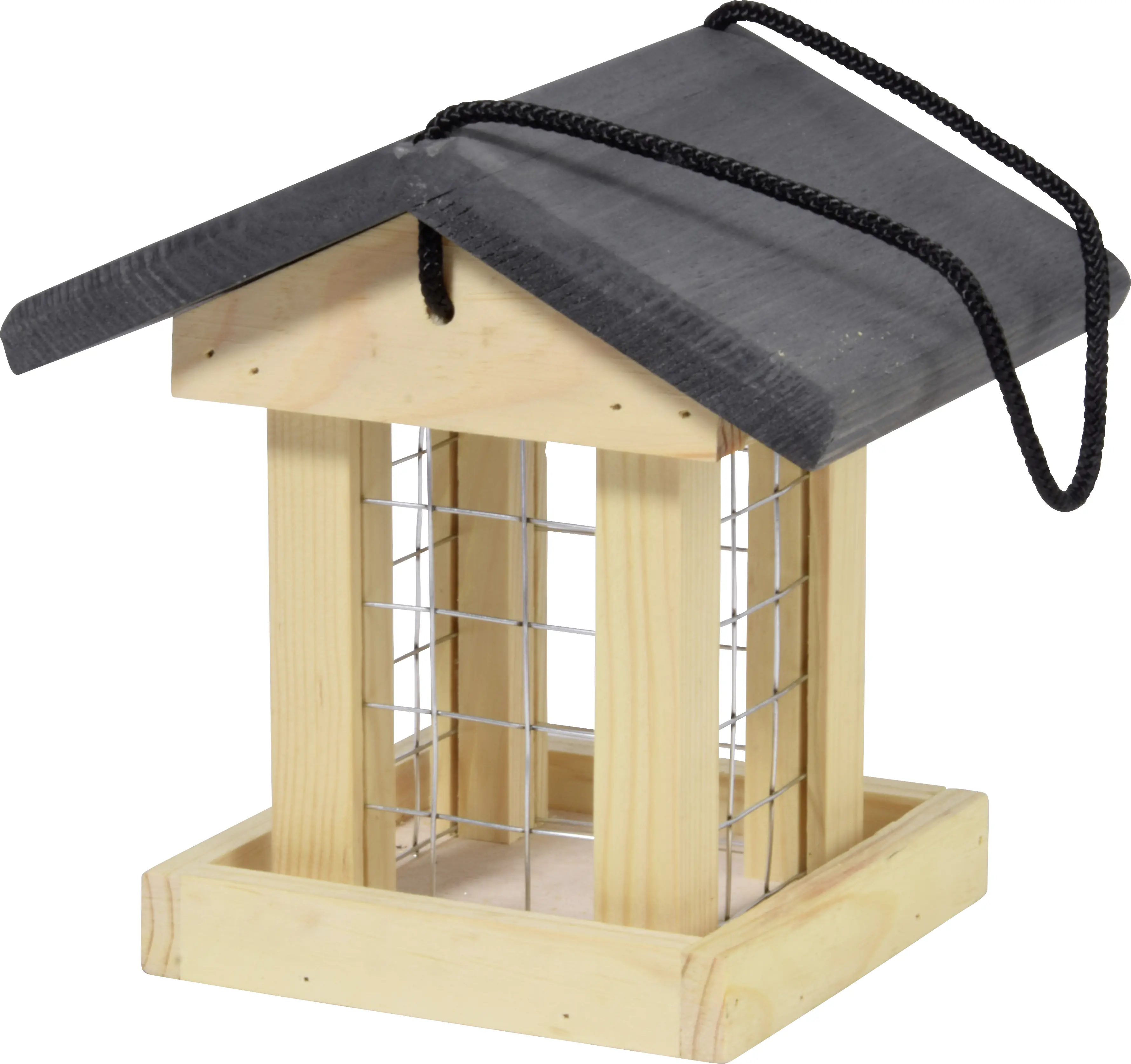 Dobar Vogelfutterhaus für Meisenknödel 14 x 16 x 16 cm cm braun