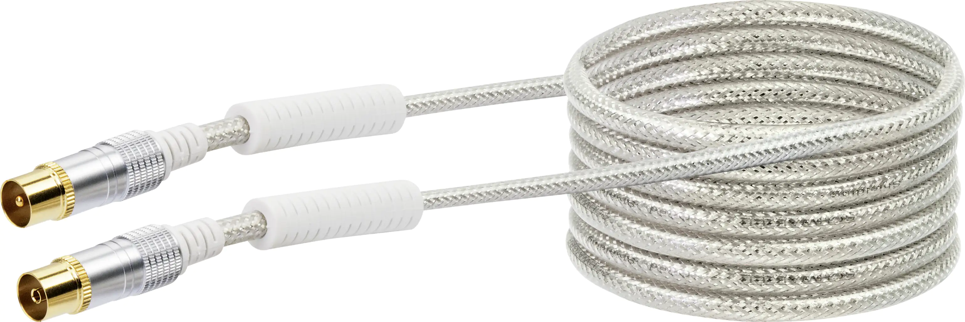 Schwaiger Antennen Anschlusskabel KVKHD30 531 (110dB) transparent, 3,0m, Ferritkern, 1x IEC Stecker Schwaiger Antennen Anschlusskabel KVKHD30 531 (110dB) transparent, 3,0m, Ferritkern, 1x IEC Stecker