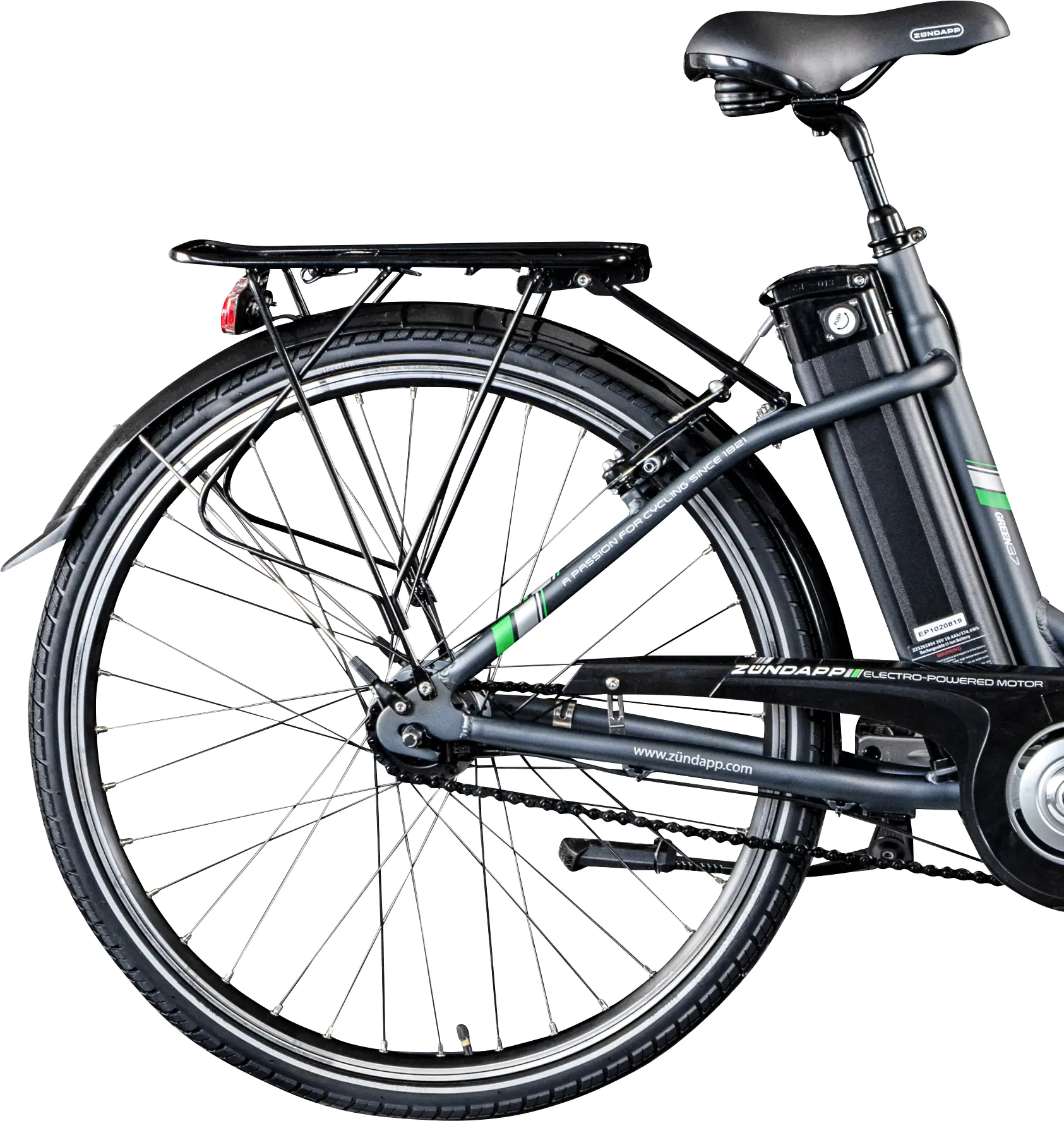 Zündapp E-Bike City Green 3.7 26 Zoll 7-Gang 374 Wh grau