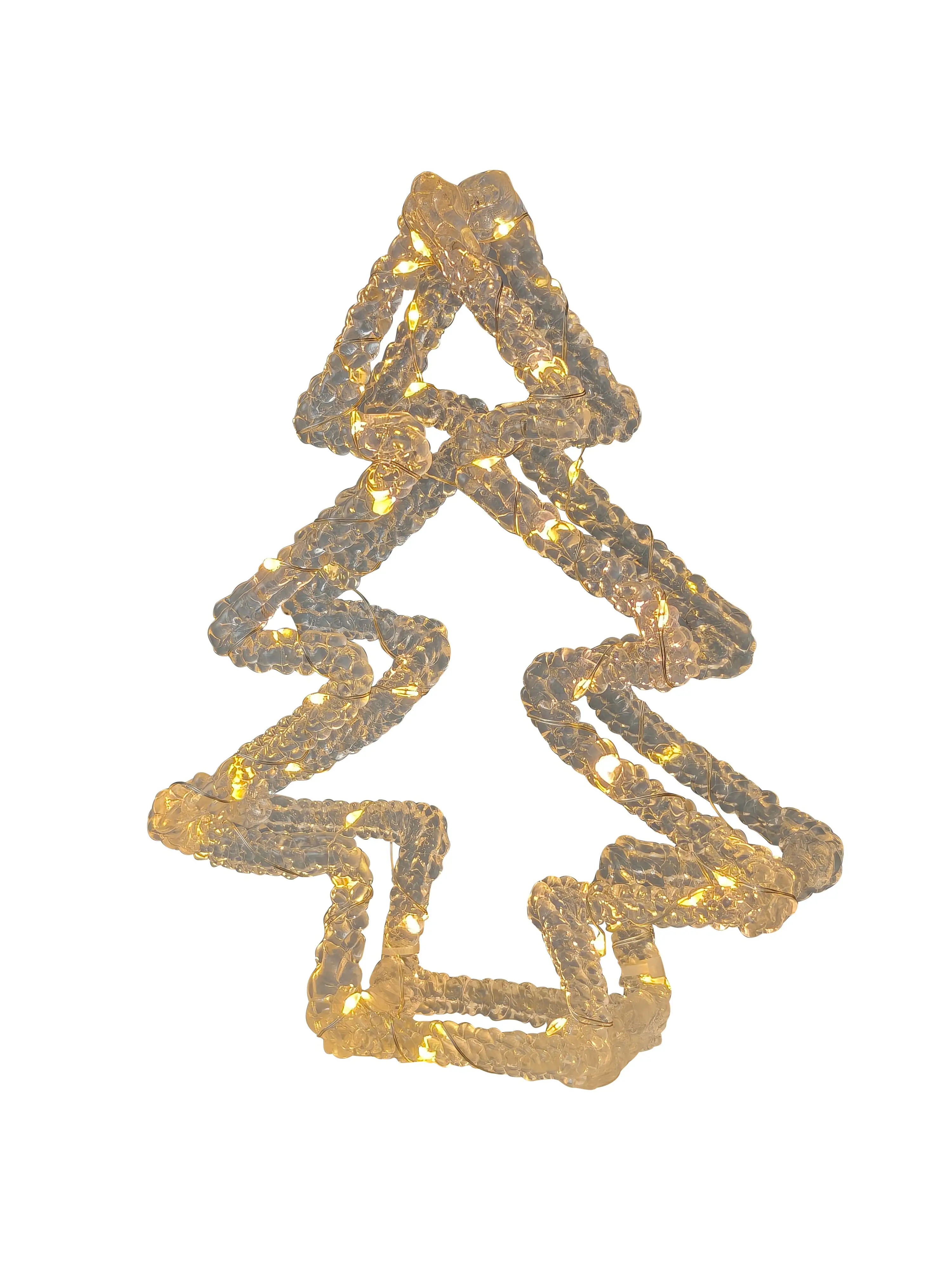 TrendLine LED Tannenbaum Acryl batteriebetrieben 16 x 20 cm 40 LED