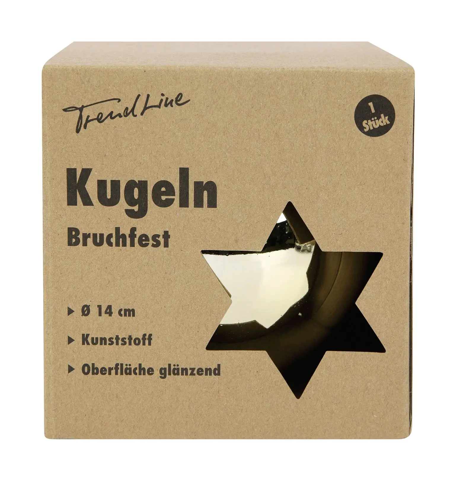 TrendLine Weihnachtskugel bruchfest, langlebig Ø 14 cm gold 1 Stück TrendLine Weihnachtskugel bruchfest, langlebig Ø 14 cm gold 1 Stück