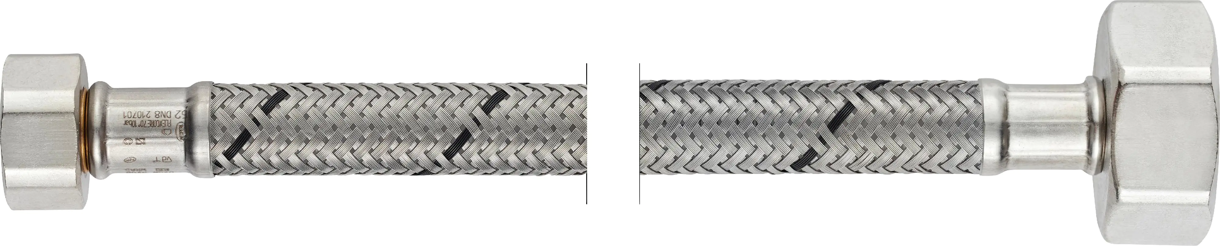 Flexo Anschlussschlauch IG 9,53 mm (3/8") x IG 12,7 mm (1/2"), DN8, 30 cm