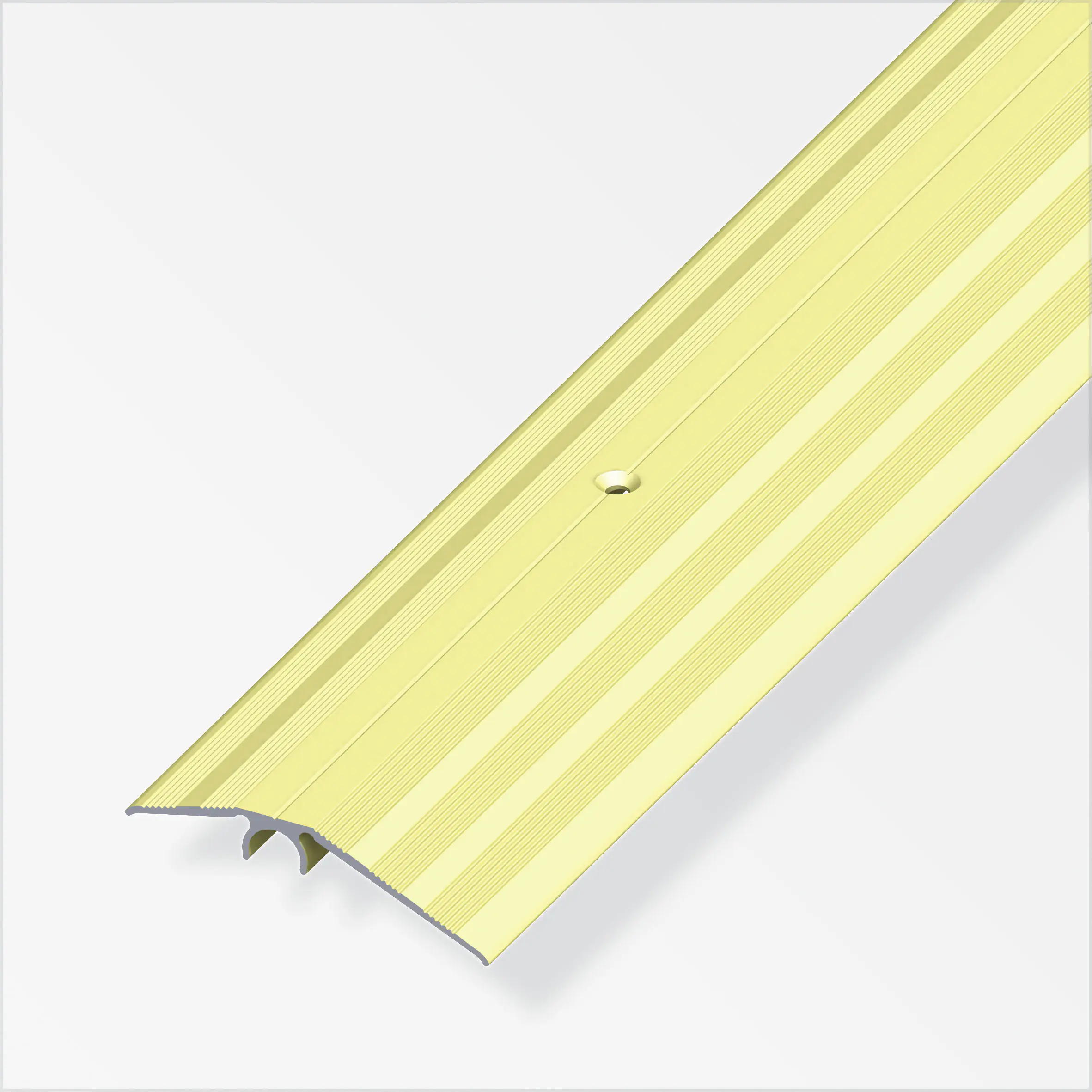 alfer Niveauausgleichs-Profil 2 m, 56 mm Aluminium eloxiert messing alfer Niveauausgleichs-Profil 2 m, 56 mm Aluminium eloxiert messing