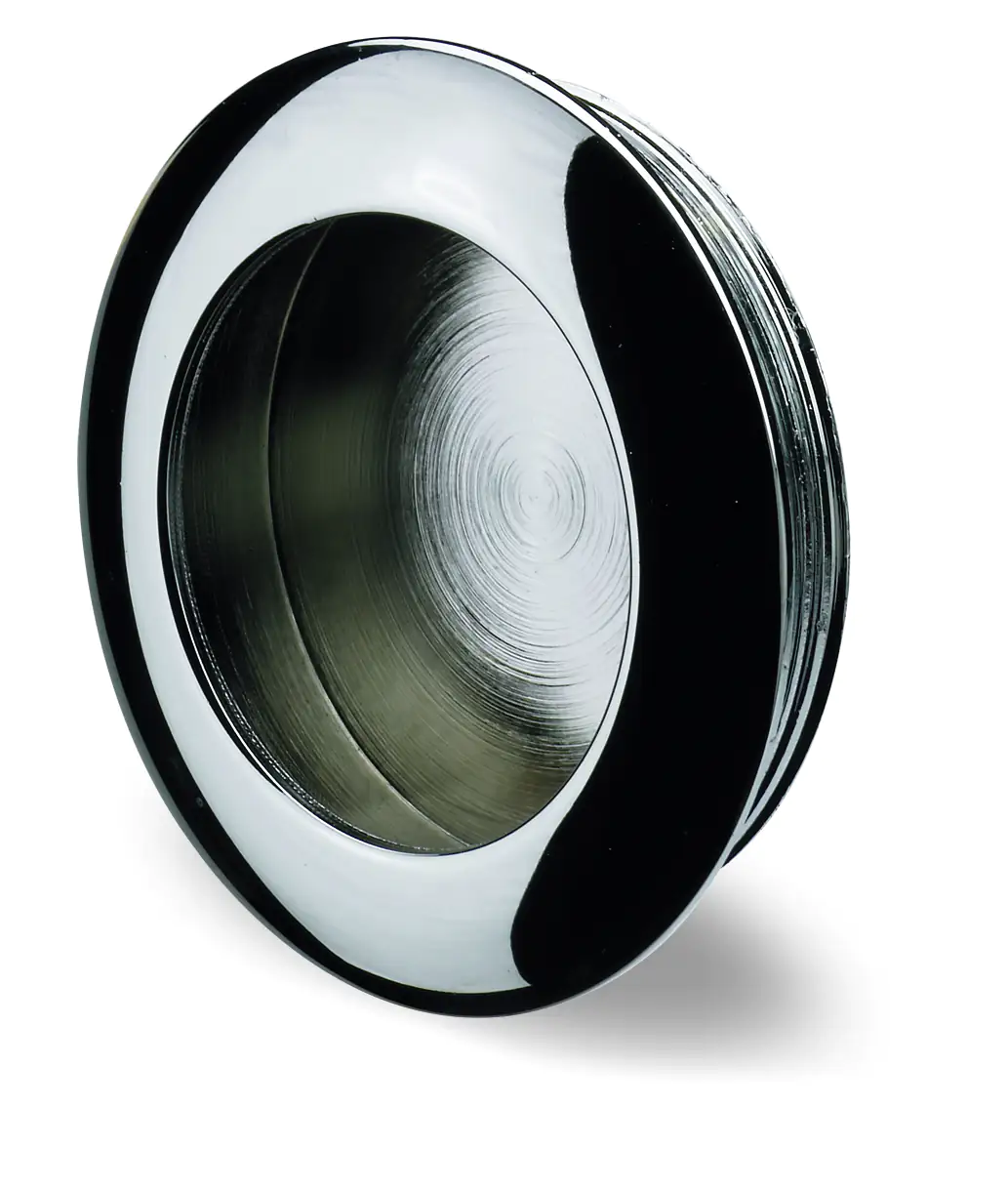 Hettich Einlassgriffe für Schiebetüren verchromt Stahl, verchromt, 1 Stück