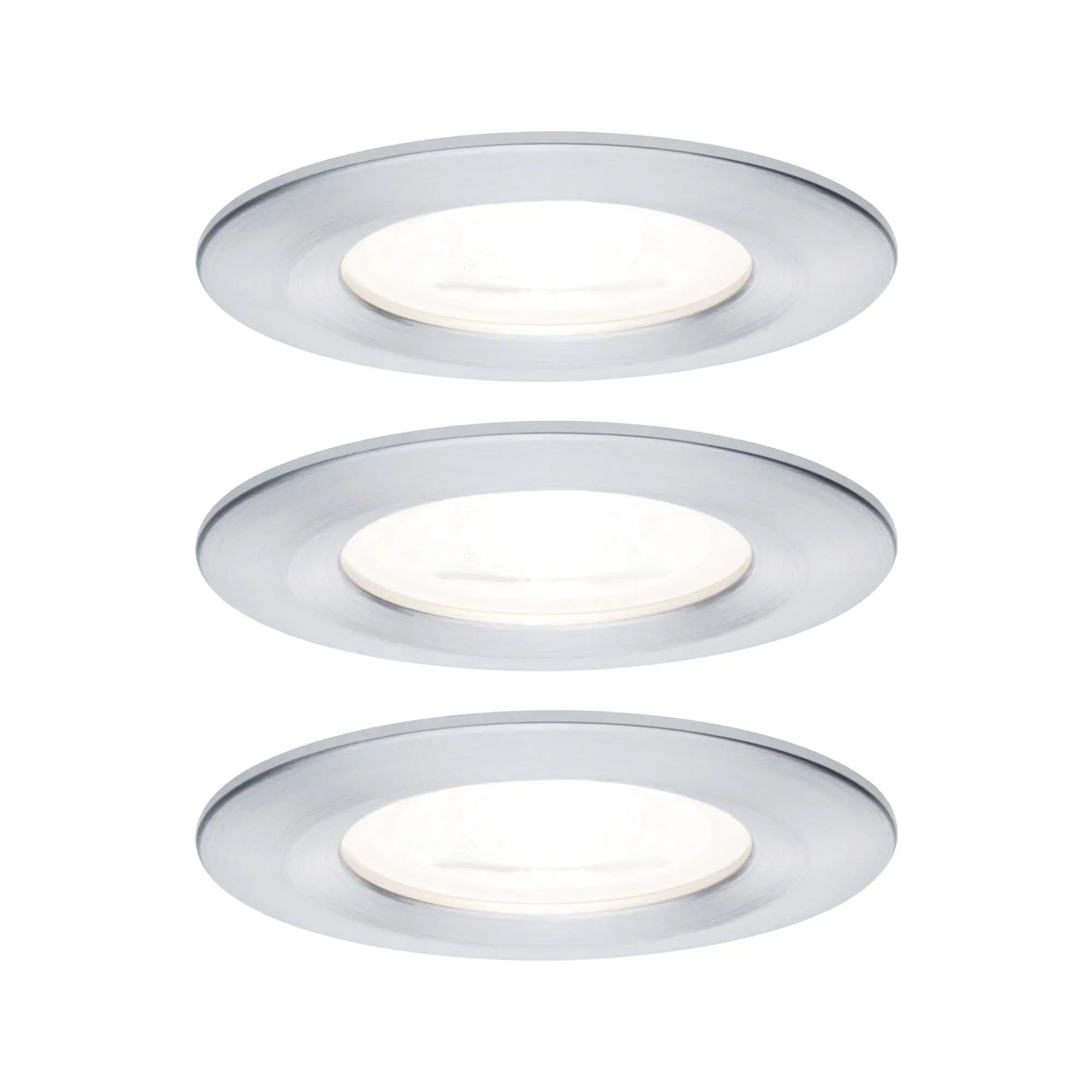 Paulmann LED Einbauleuchte Nova 3x6,5W warmweiß Aluminium