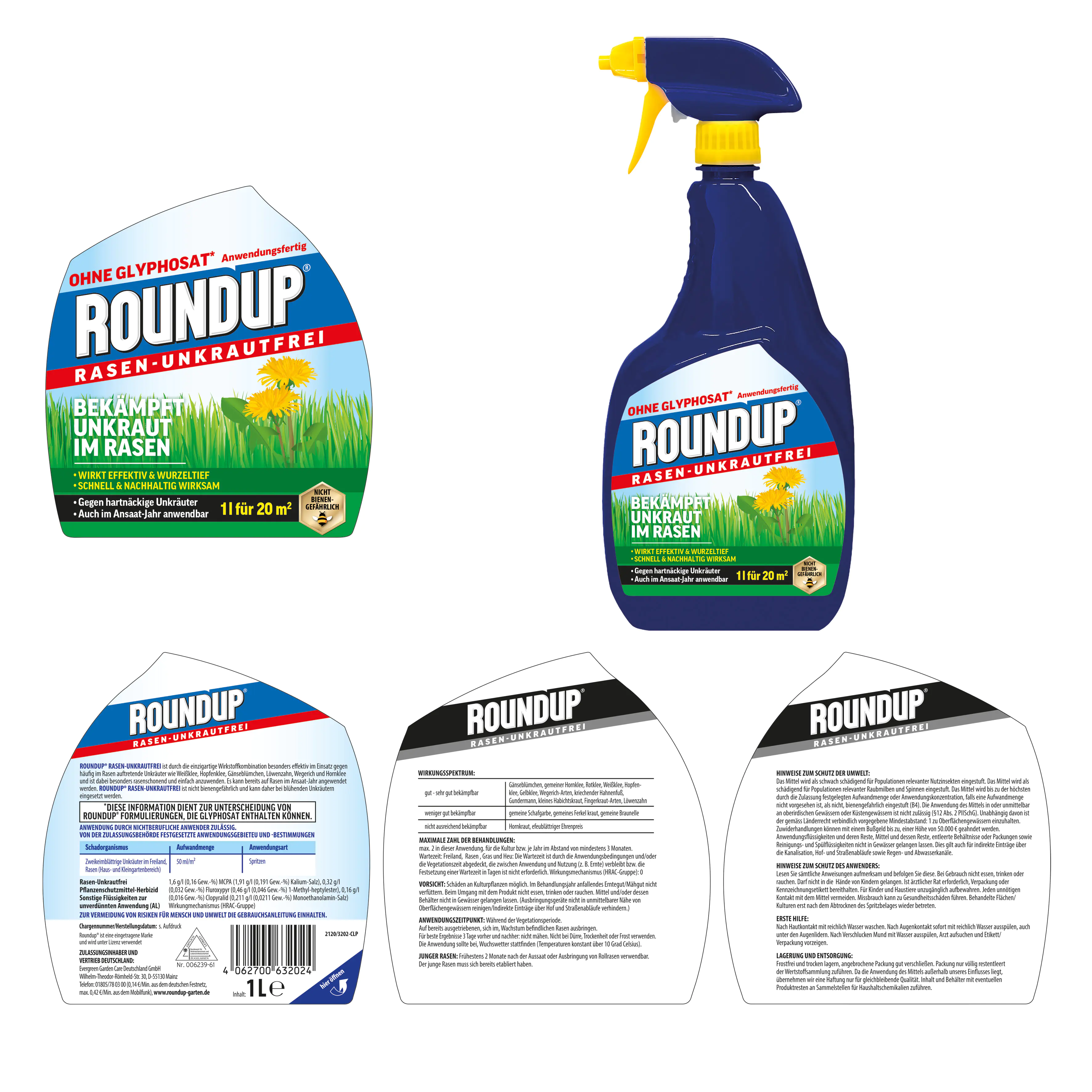 Roundup Rasen-Unkrautfrei AF 1 L