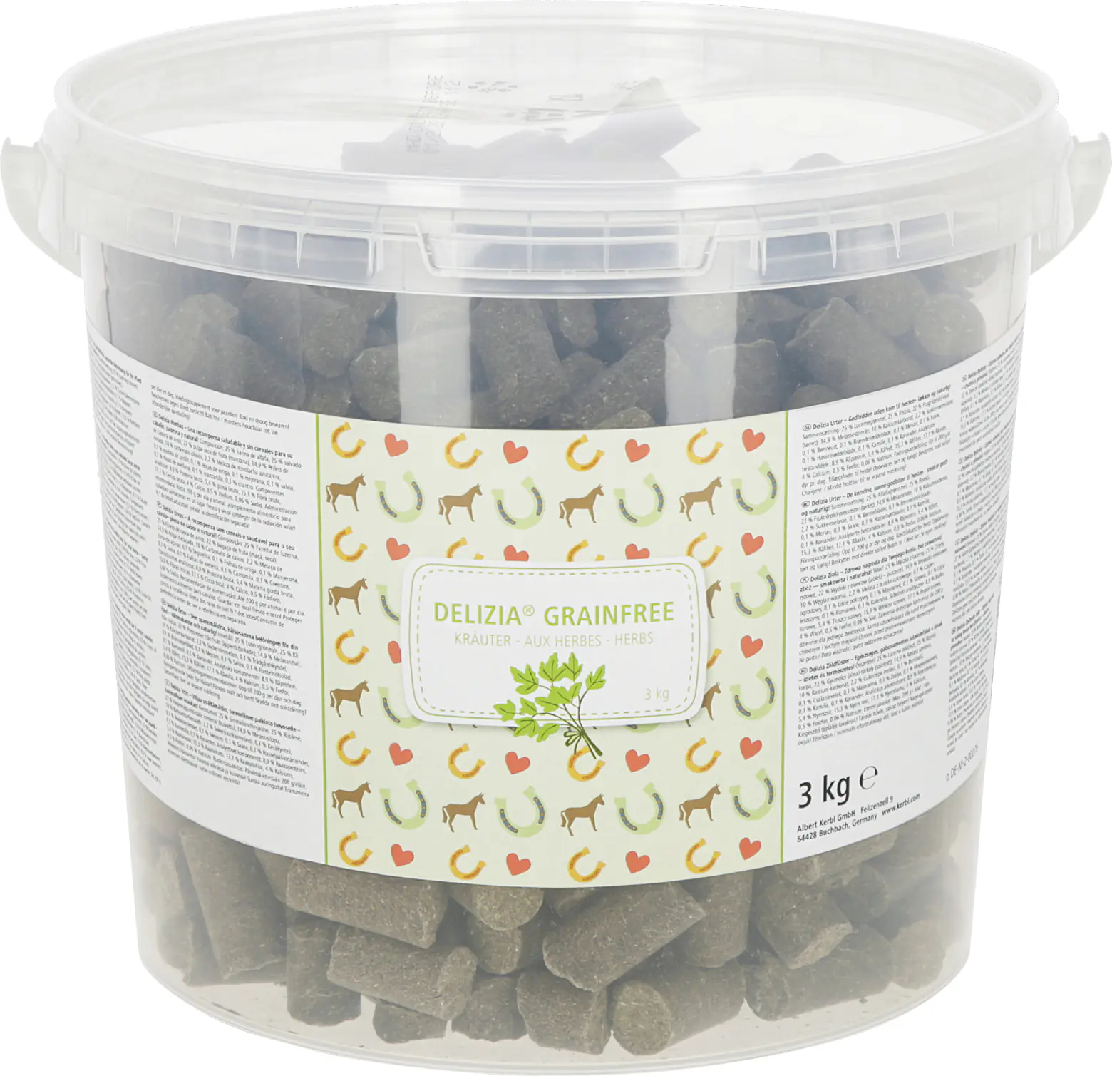 Kerbl Delizia Pferdeleckerli Kräuter getreidefrei 3 kg