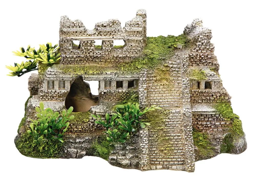Nobby Aqua Ornaments MAYA RUINE mit Pflanzen 21,7 x 14,7 x 11,7 cm