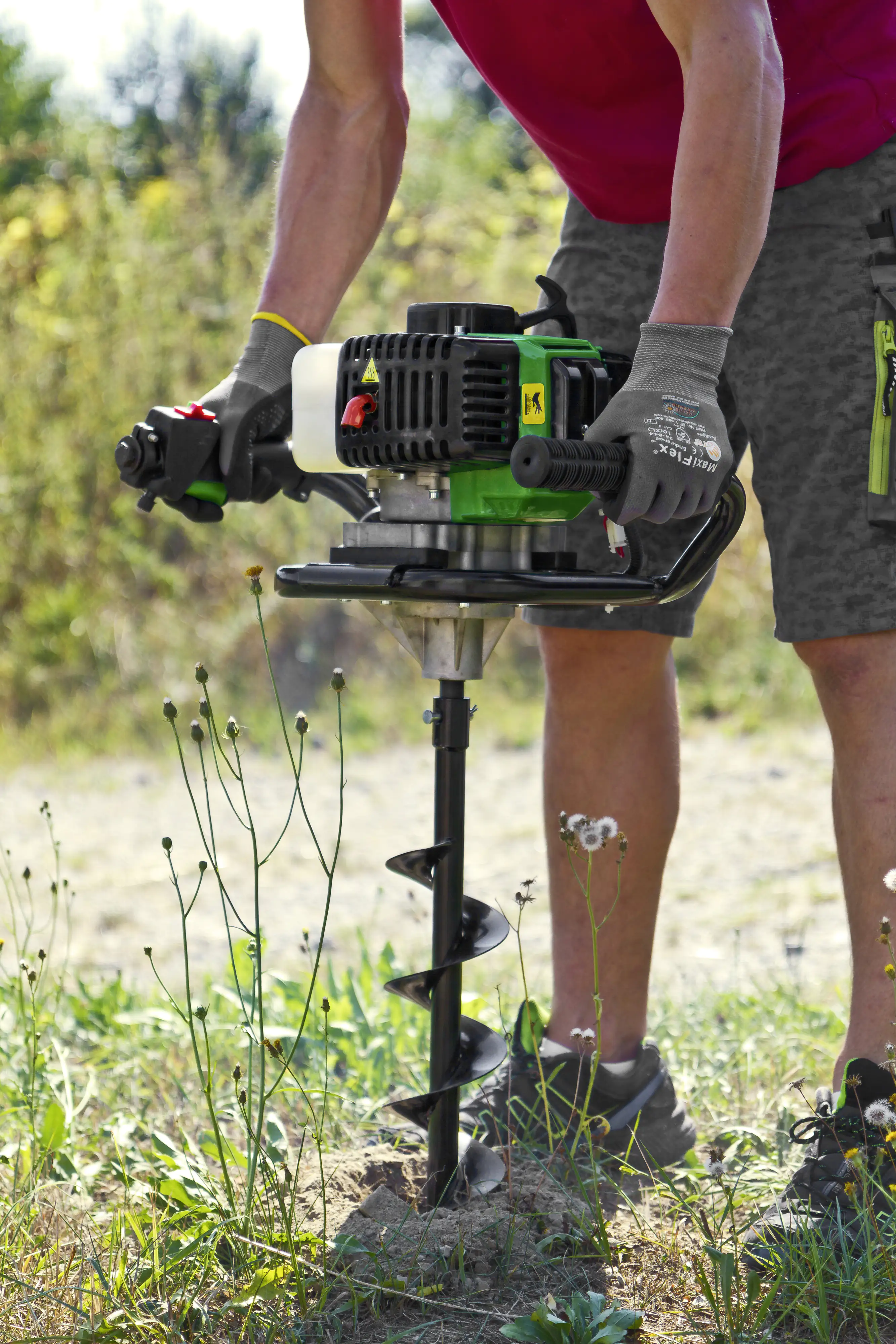 Zipper Erdlochbohrer ZI-ELB70 inkl. 3 Bohrer (100/150/200 mm)