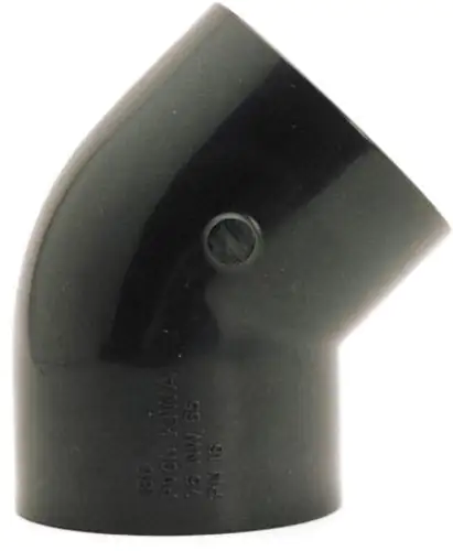 Setma PVC-Klebe-Winkel 45° /Ø 3,2 cm/grau Setma PVC-Klebe-Winkel 45° /Ø 3,2 cm/grau