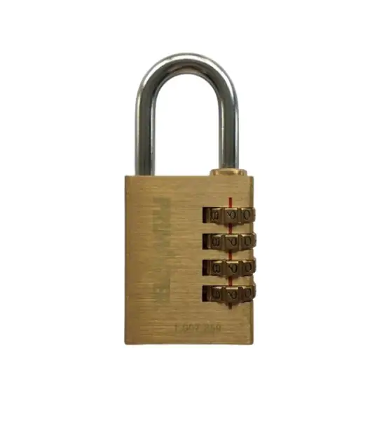 Primaster Zahlenschloss Aluminium gold 85 mm Primaster Zahlenschloss Aluminium gold 85 mm