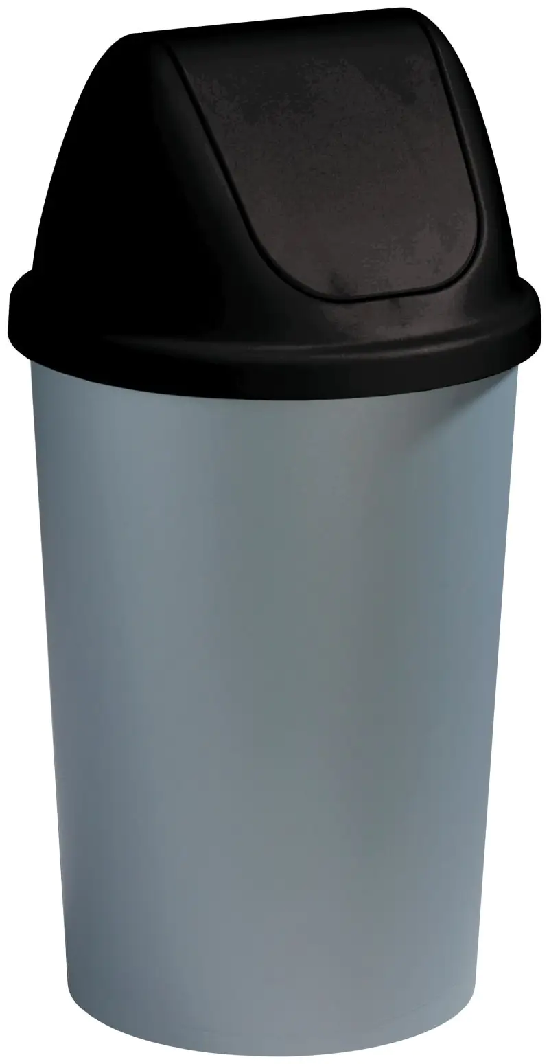 Sunware Schwingdeckeleimer Twinga 45 l, schwarz metallic Sunware Schwingdeckeleimer Twinga 45 l, schwarz metallic