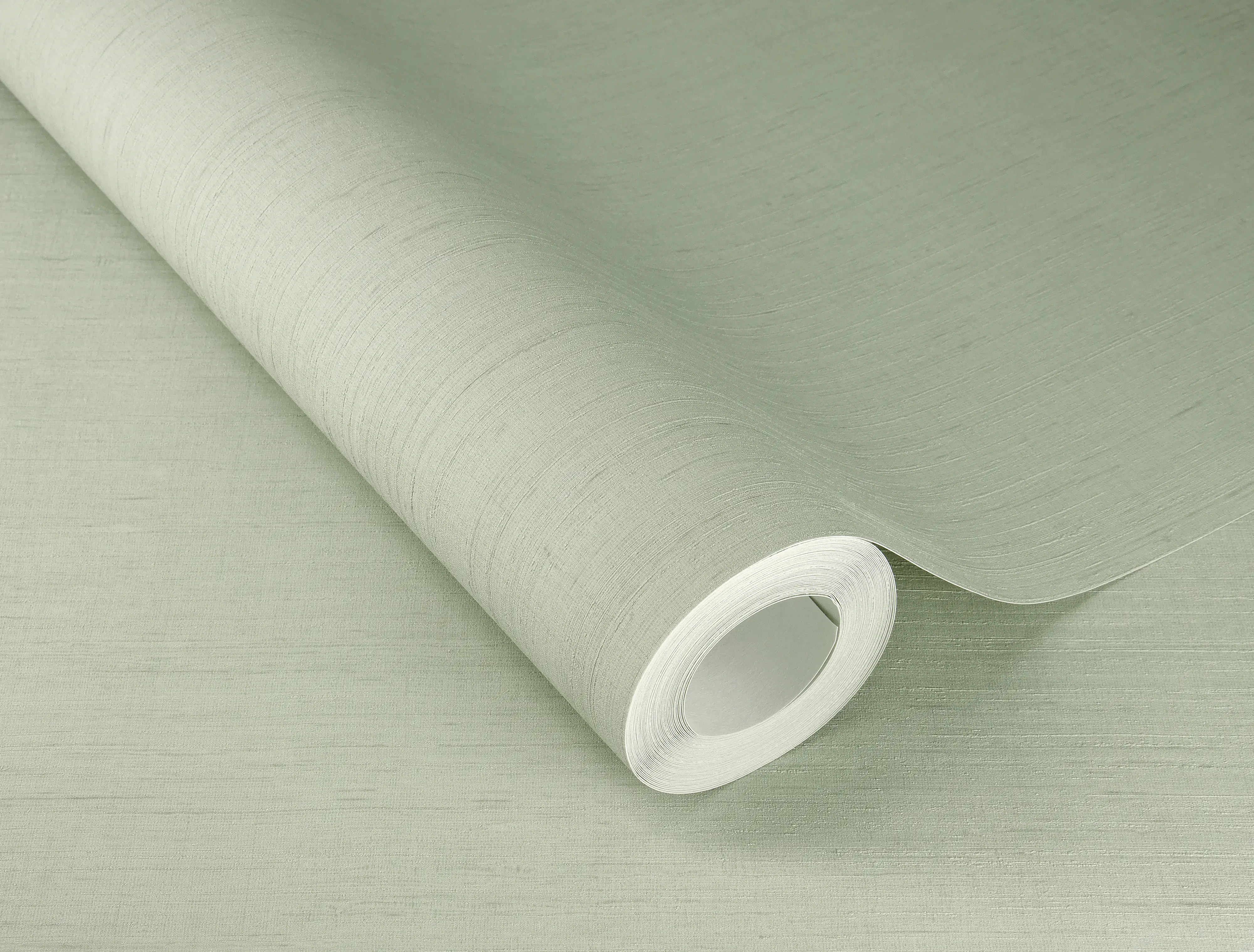 Rasch Vliestapete 746136 Grün-Salbei hell Uni 10,05 m x 0,53 m