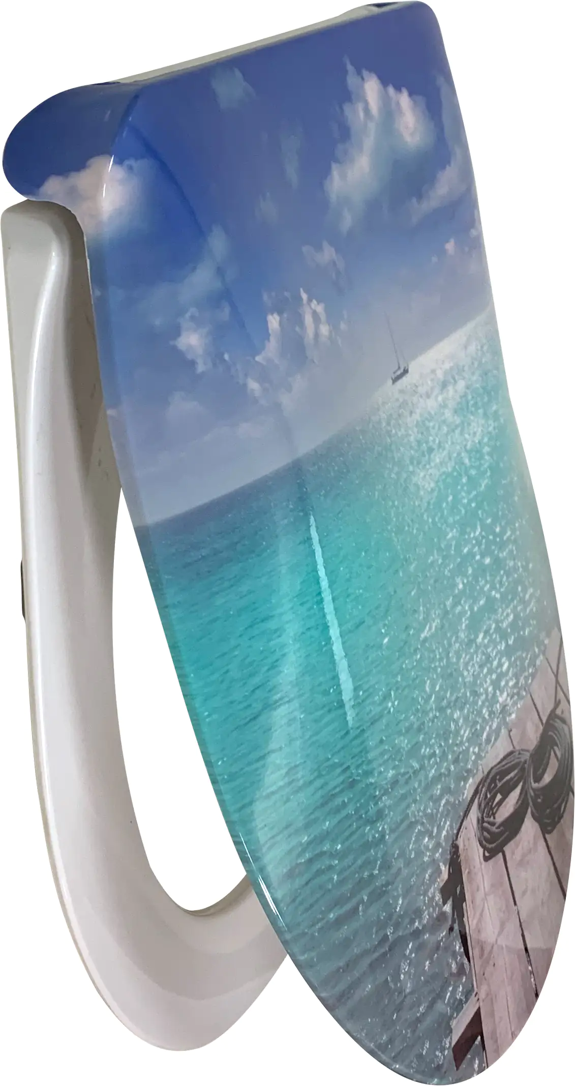 Primaster WC-Sitz mit Absenkautomatik Meer weiß