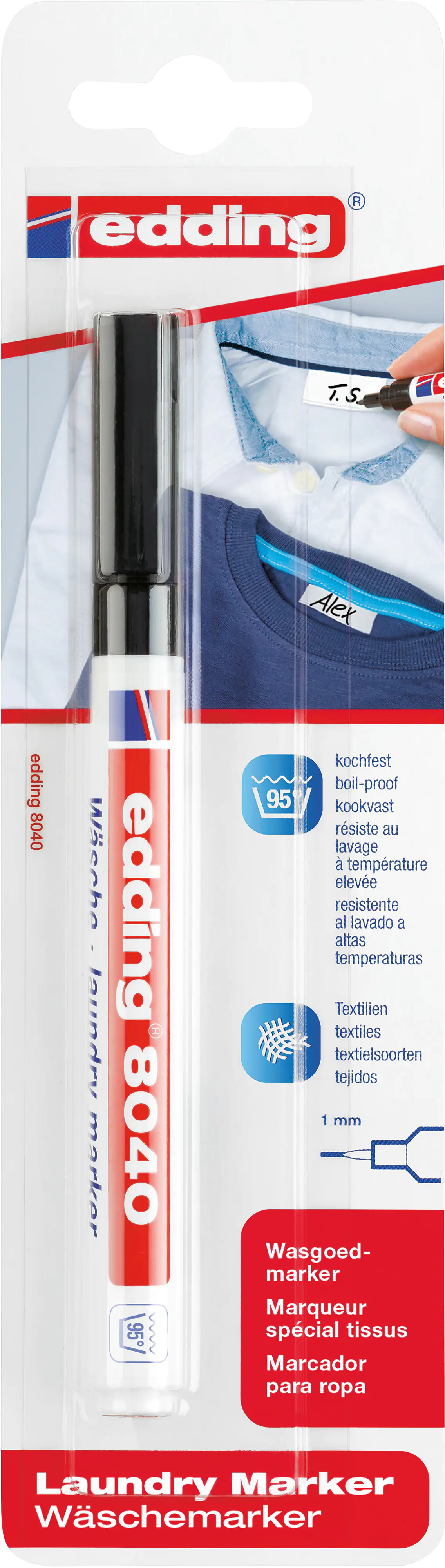 edding 8040 laundry marker schwarz