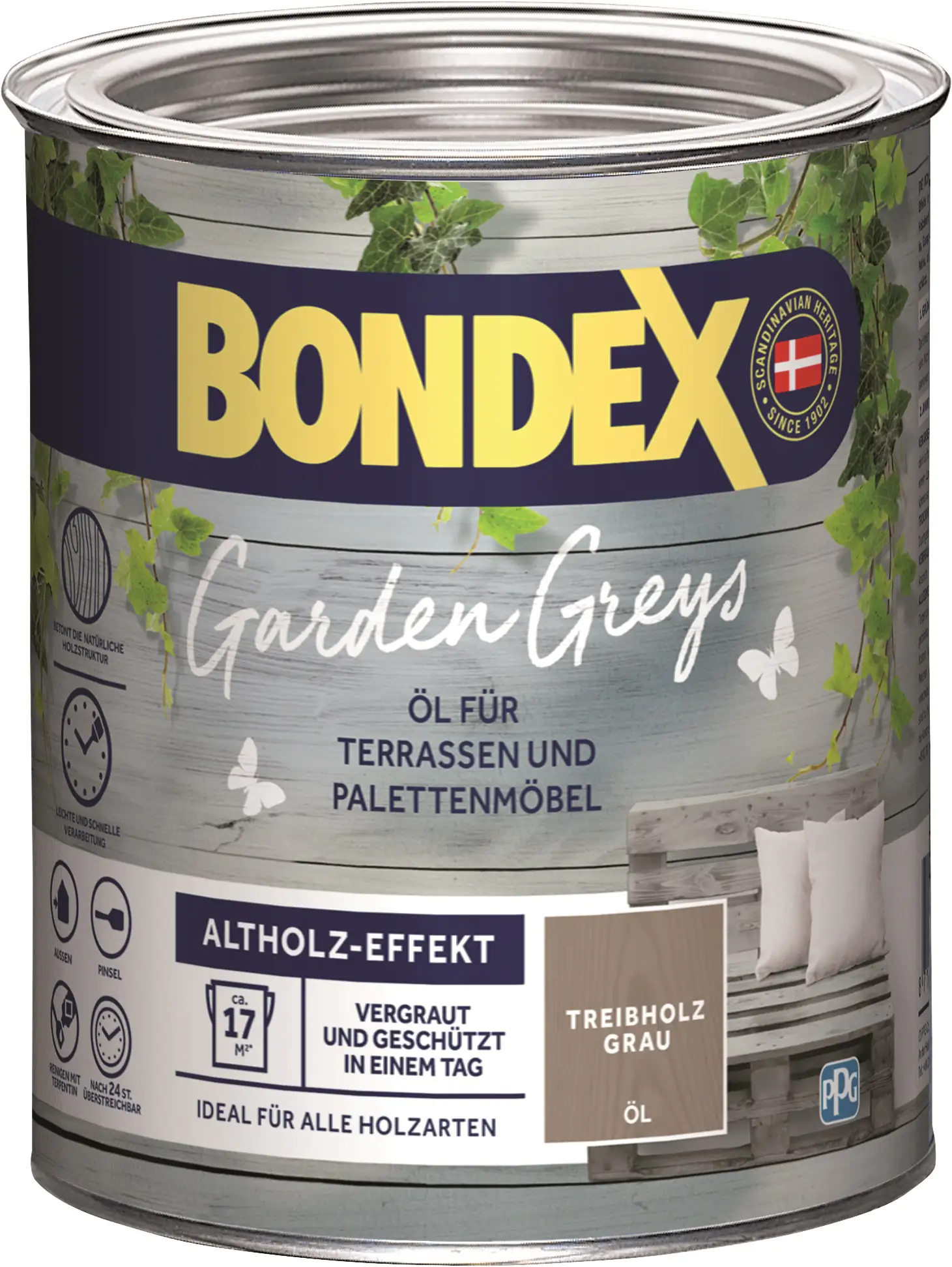 Bondex Garden Greys Öl 750 ml treibholz grau