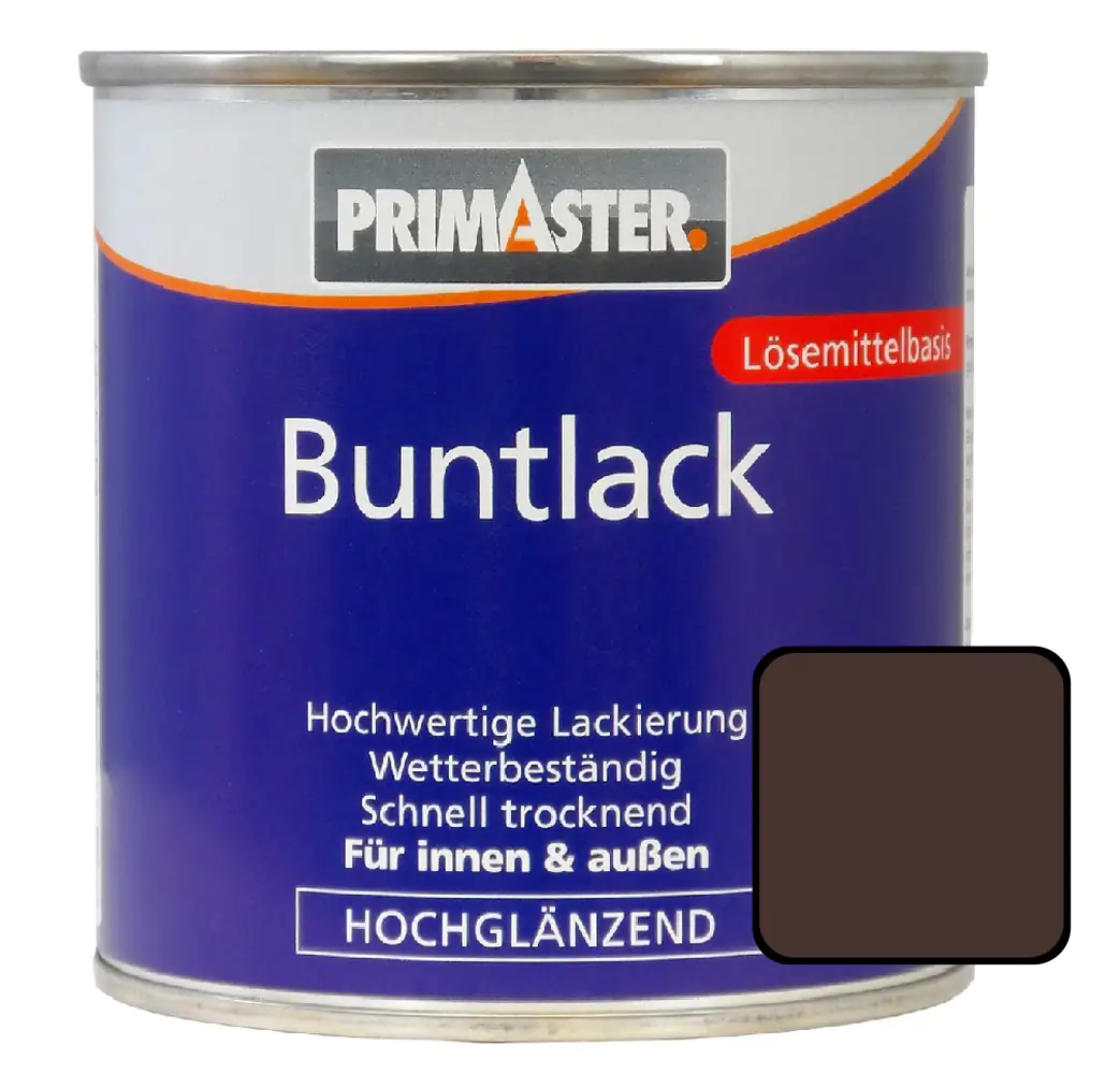 Primaster Buntlack RAL 8017 125 ml schokobraun hochglänzend