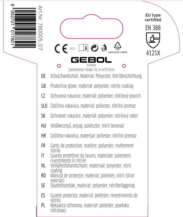 Gebol Handschuh Dahlia  