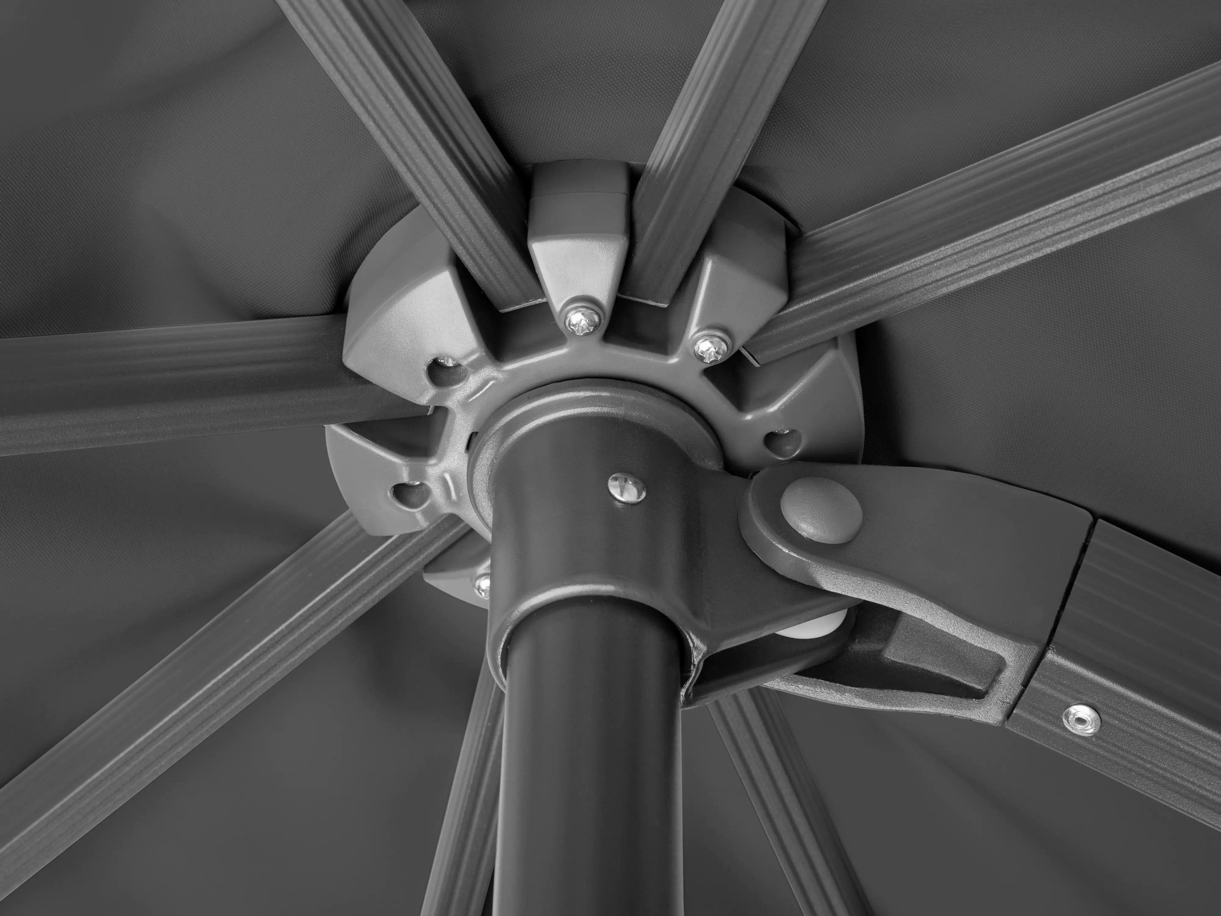 Schneider Ampelschirm Rhodos Grande anthrazit Ø 400 cm