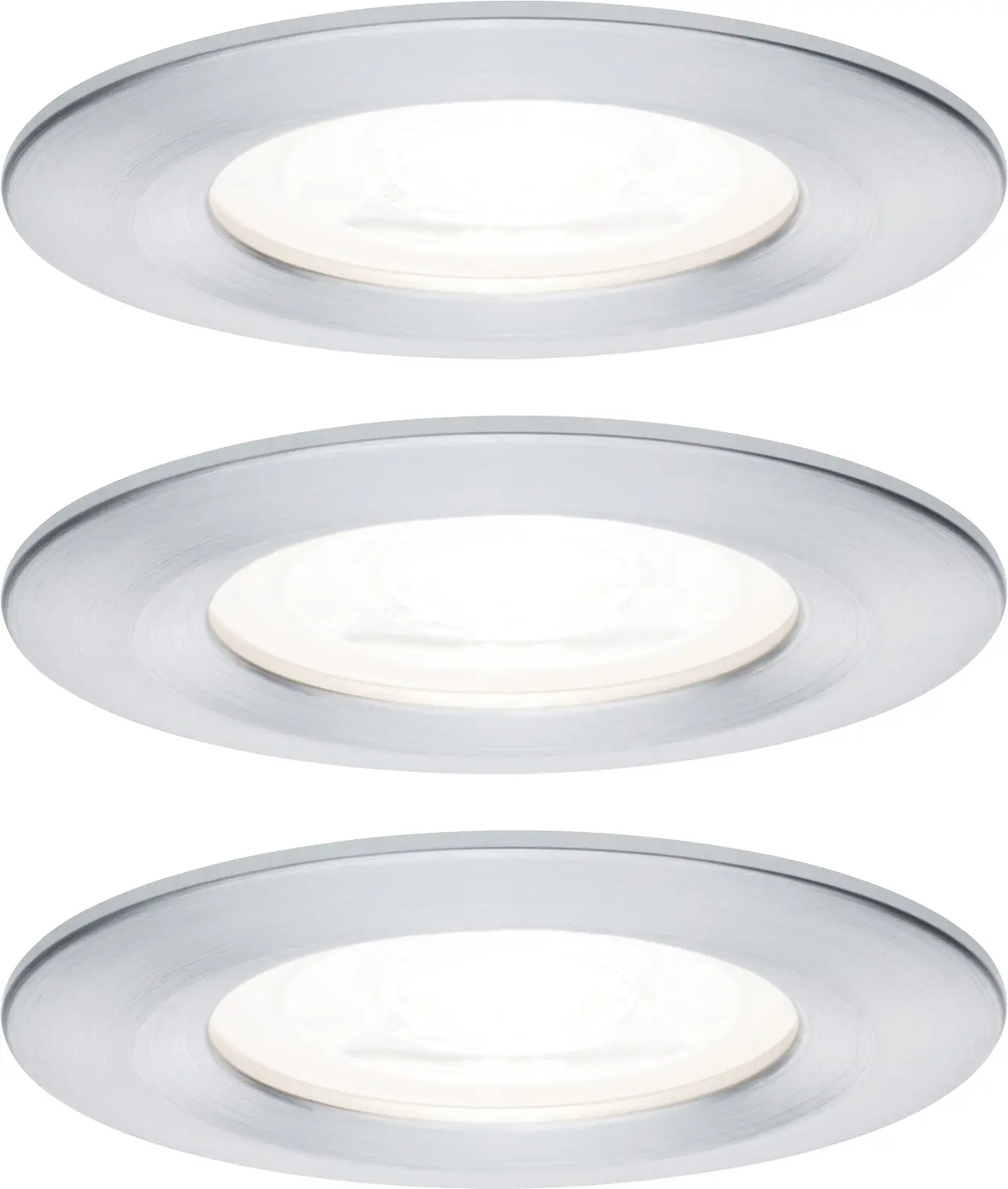 Paulmann LED Einbauleuchte Nova 3x6,5W warmweiß Aluminium