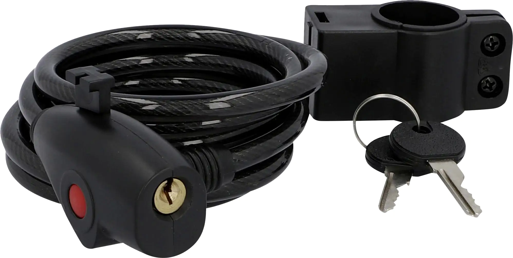 Fischer Spiralkabelschloss Schlüssel L 1800mm Ø 8mm