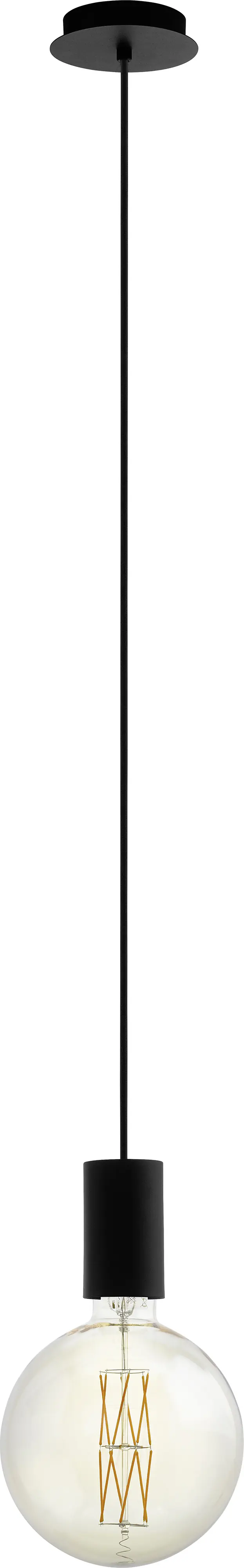 Eglo Pendelleuchte Pozueta schwarz Ø 12,5 cm E27