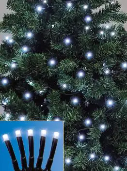 TrendLine LED-Lichterkette Classic Außen 17,39 m kaltweiß mit Timer und Dimmer