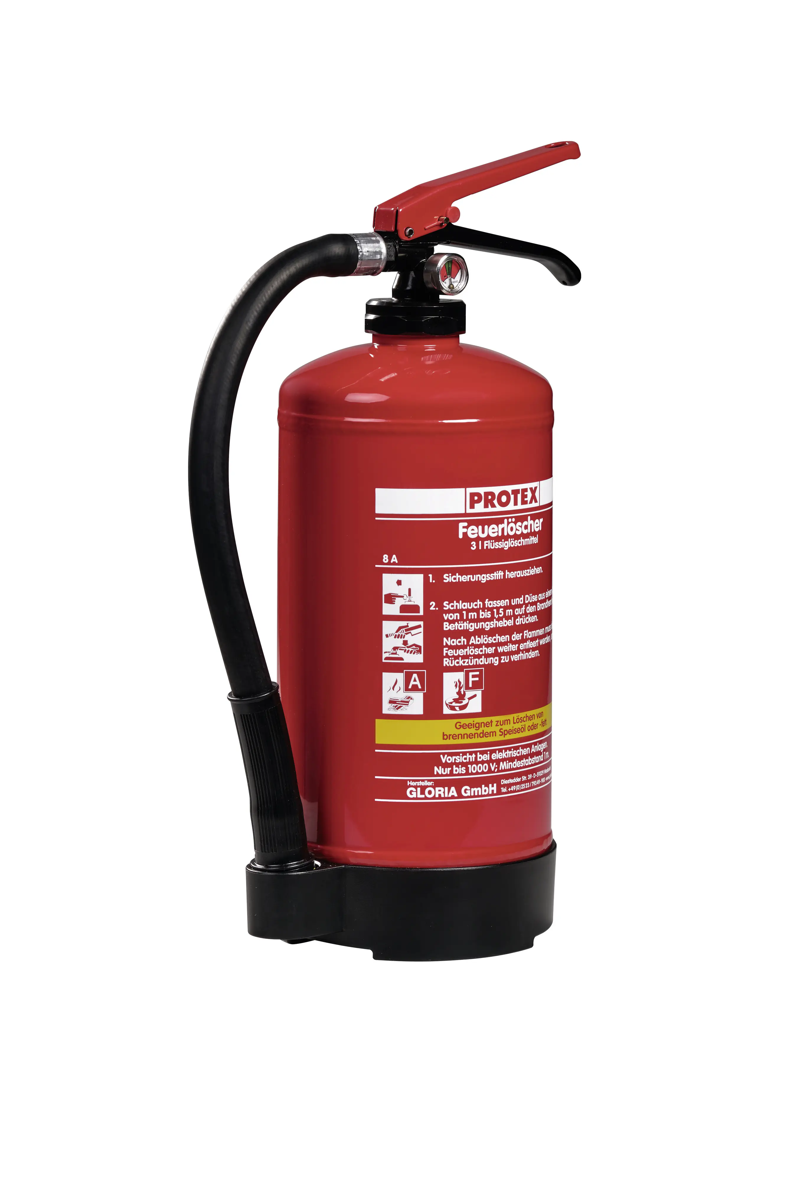 Protex Fettbrand-Feuerlöscher 3l FDA3 mit Halterung