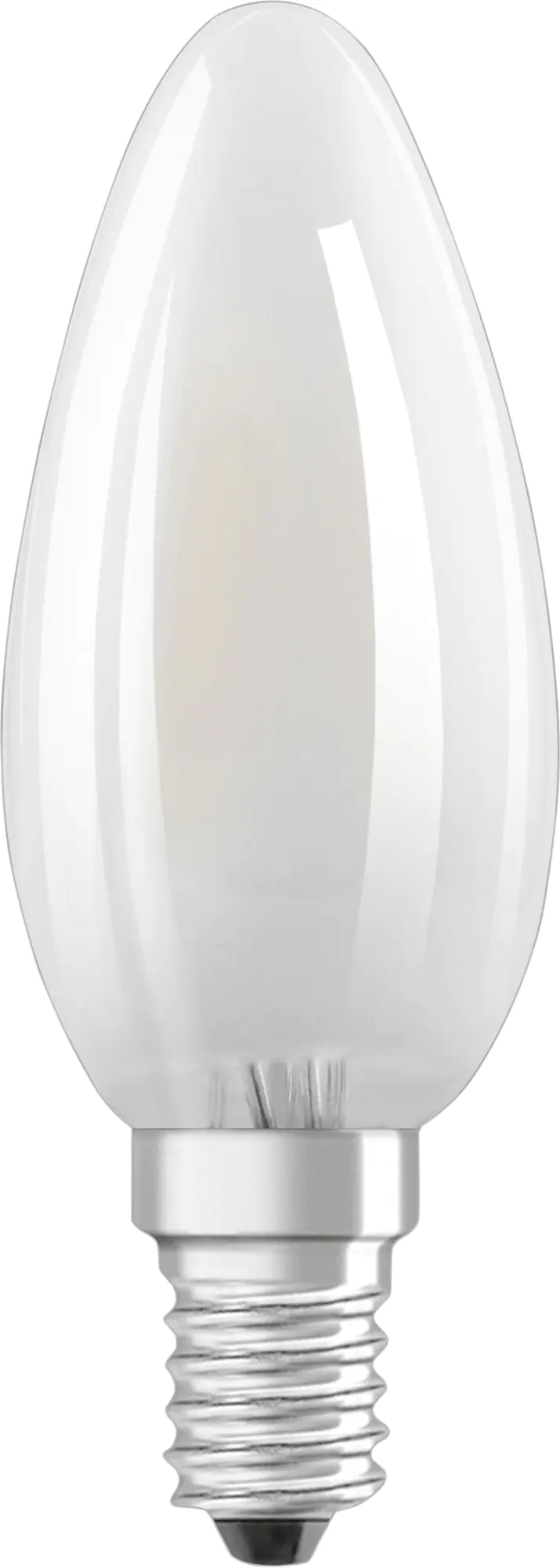 Bellalux LED Kerzenlampe Klassik B25 E14 2,5 W kaltweiß weiß matt