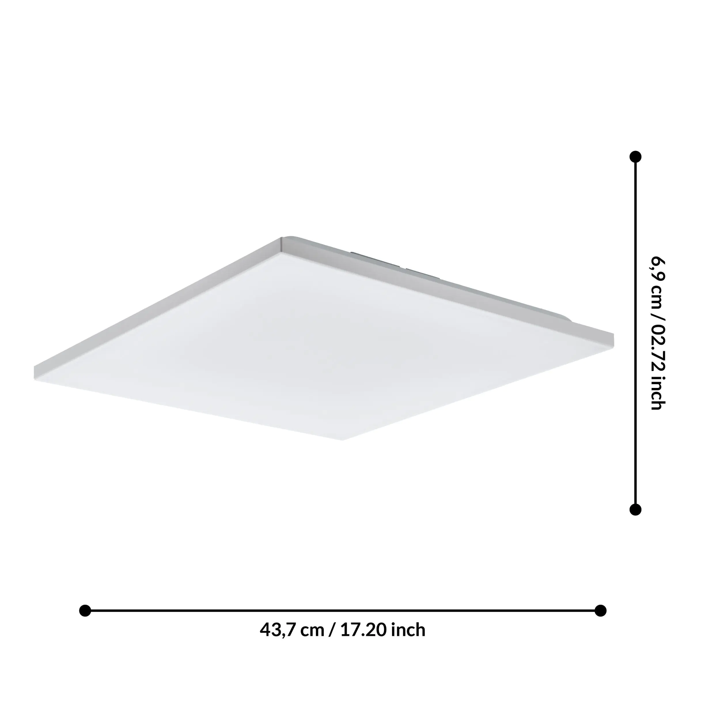Eglo LED Deckenleuchte Calemar neutralweiß 43,7 x 43,7cm Eglo LED Deckenleuchte Calemar neutralweiß 43,7 x 43,7cm