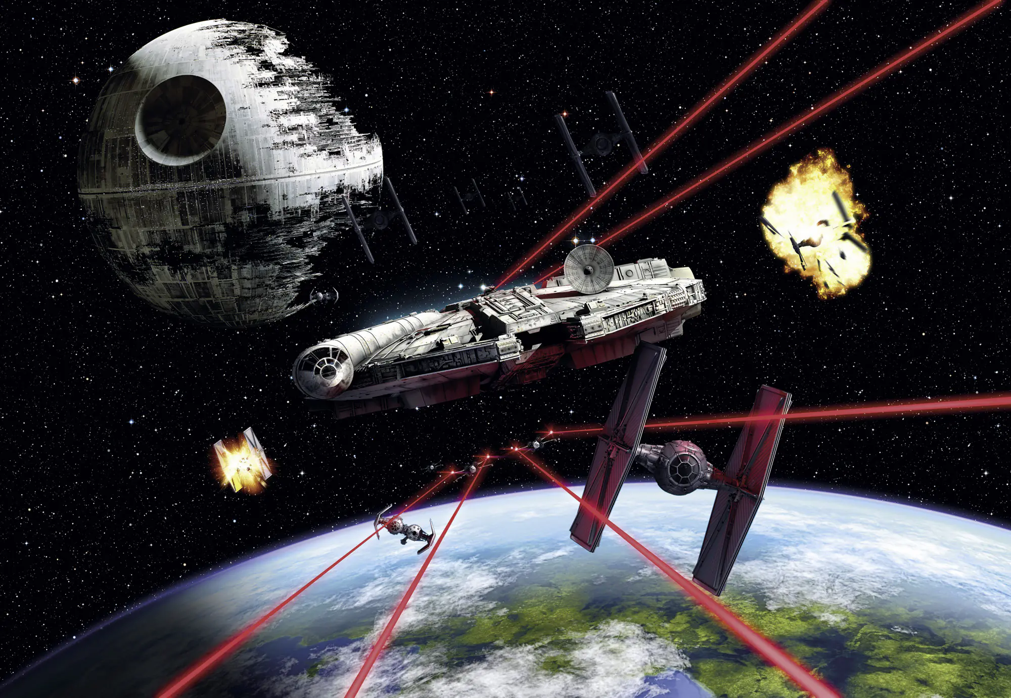 Komar Fototapete Star Wars Millenium Falcon 368 x 254 cm 