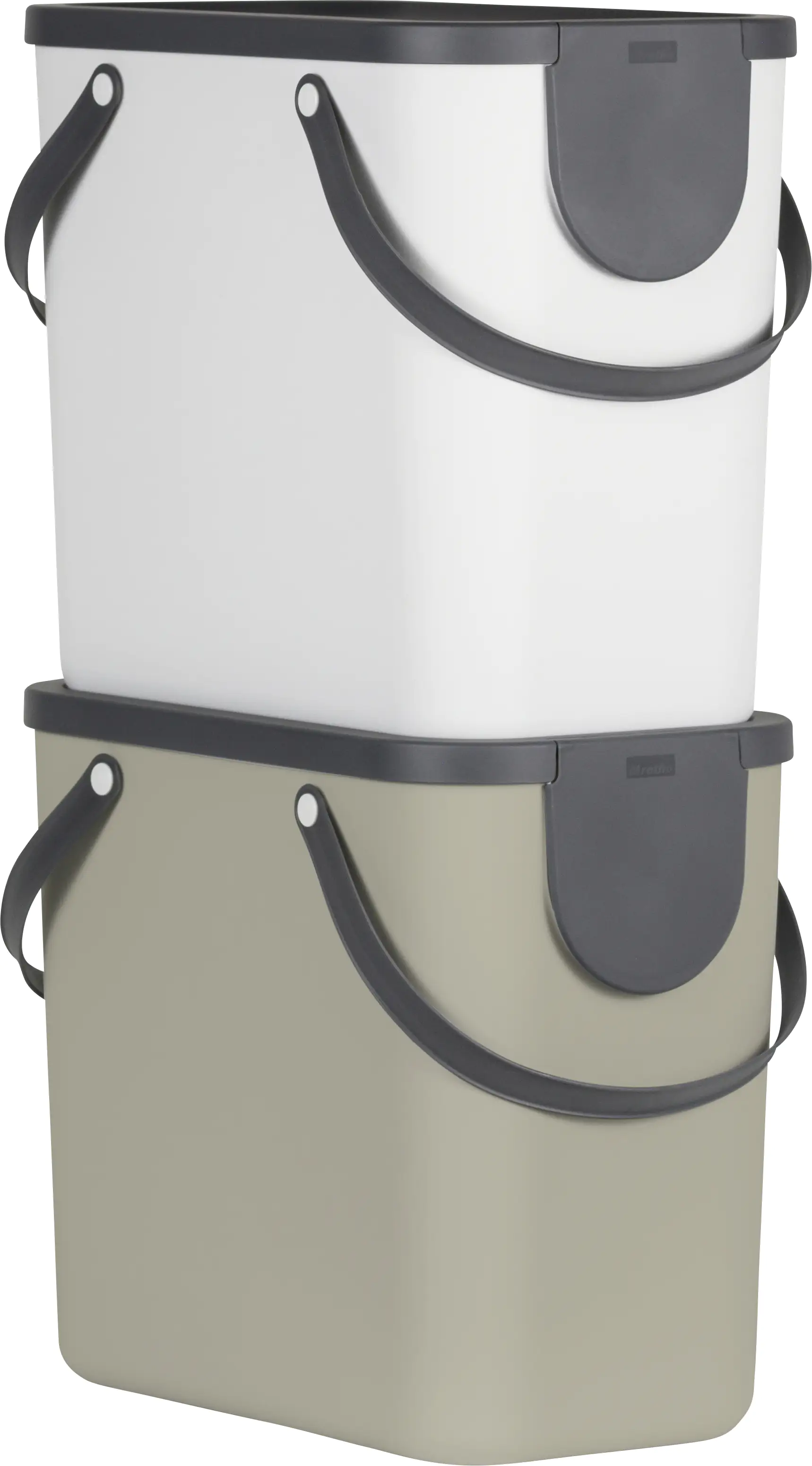 Rotho Mülltrennungssystem Albula 25 L mistletoe white Recyclingbehälter Rotho Mülltrennungssystem Albula 25 L mistletoe white Recyclingbehälter