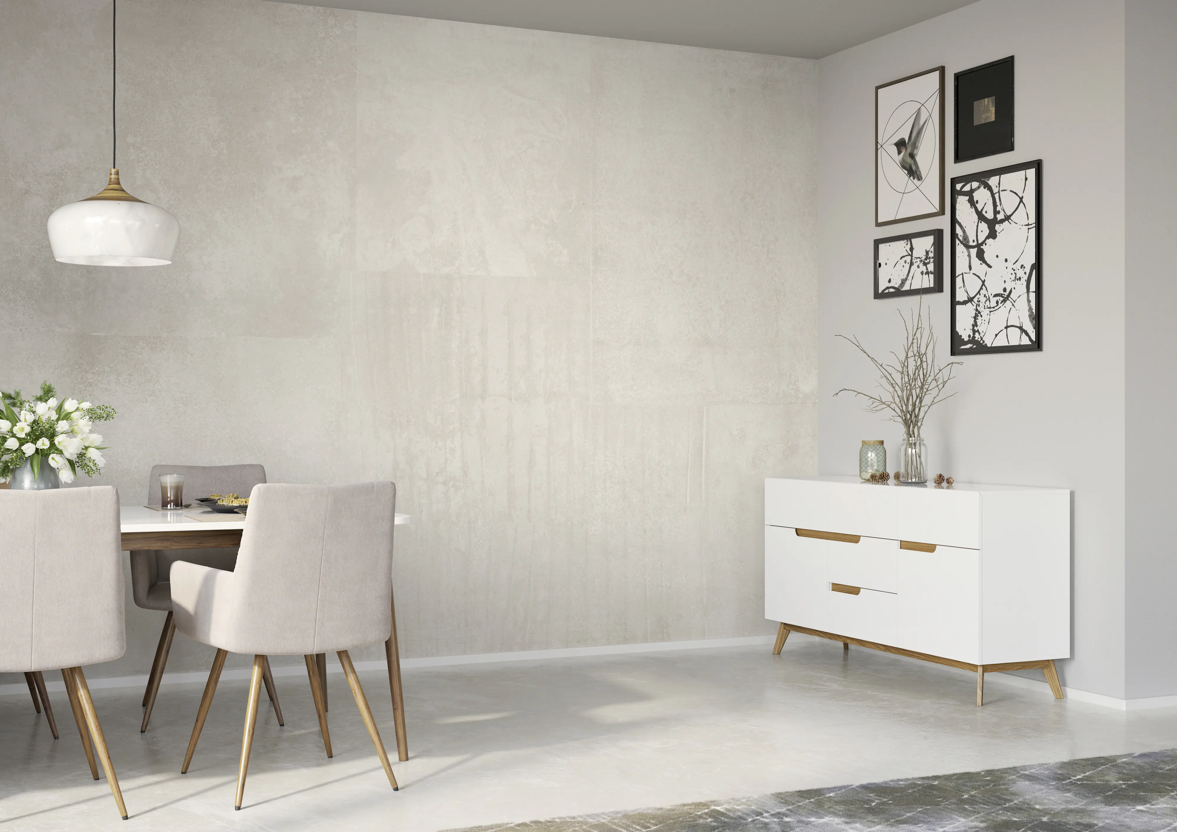 Rasch Vlies Fototapete 364224 Weiß-Offwhite Muster & Motive 2,65 m x 3,71 m