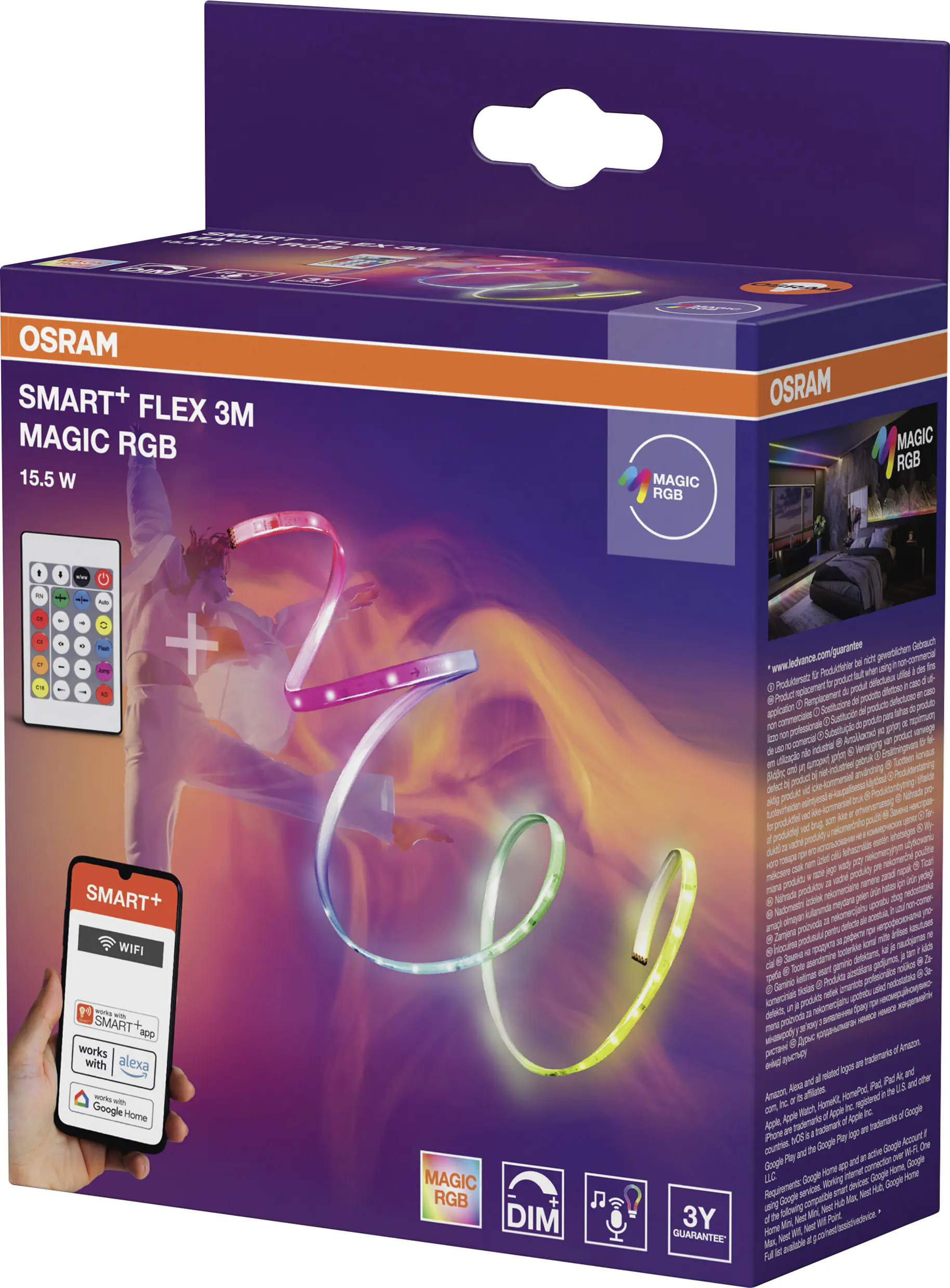 Ledvance LED Streifen Wifi Flex 3m 15,5W Magic RGB