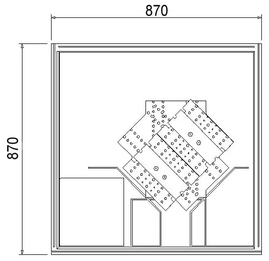 Ottofond Wannenträger Maui Q 870 x 870 mm