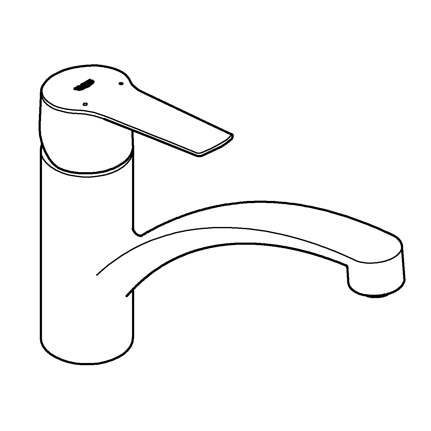 4005176635823_2625647 Grohe Quickfix Küchenarmatur Start chrom