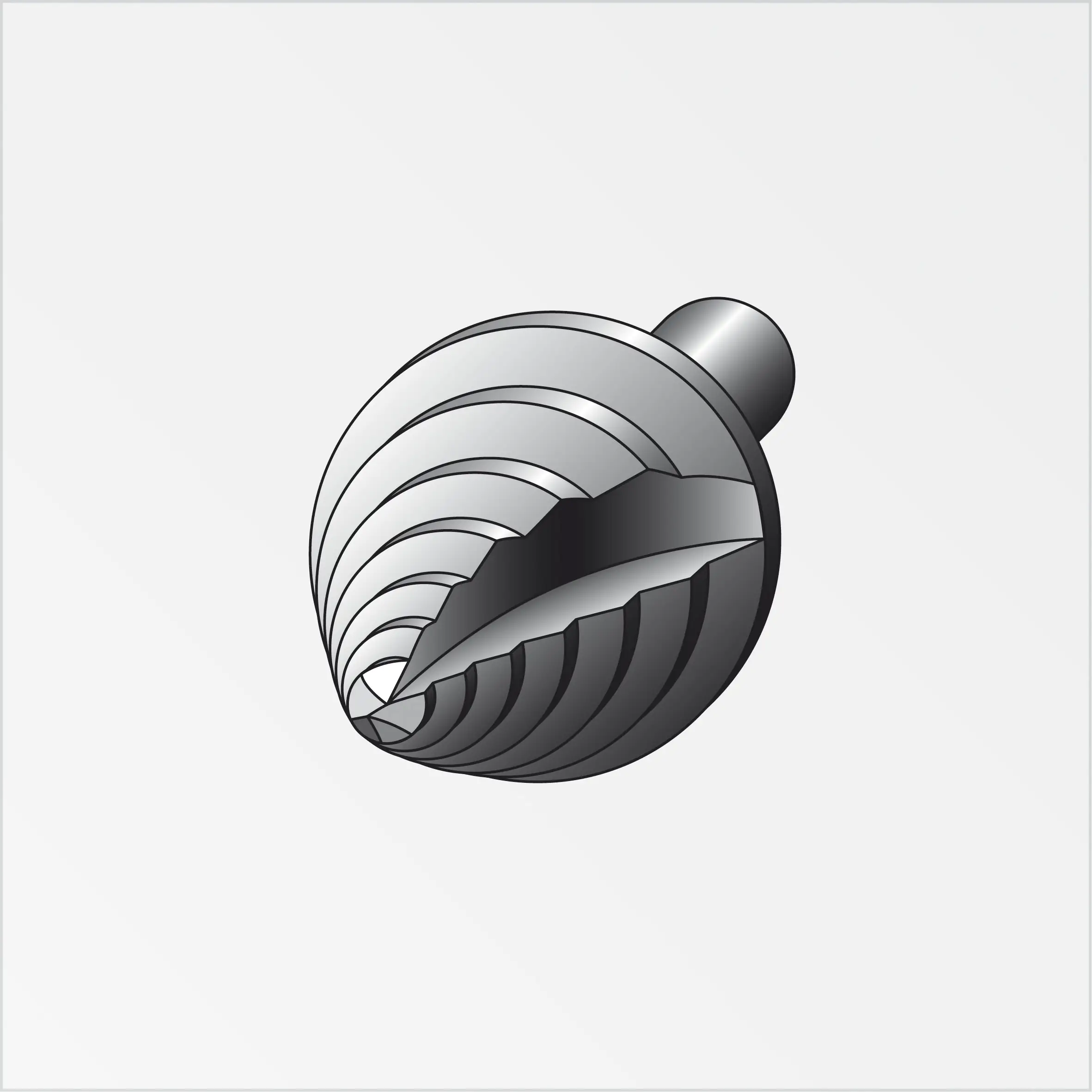 alfer Stufenbohrer ,  Stahl roh natur