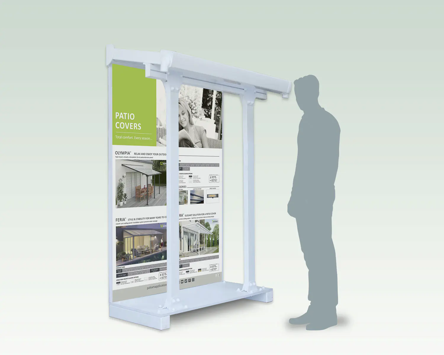Canopia Terrassenüberdachung Feria  307 x 294 cm weiß