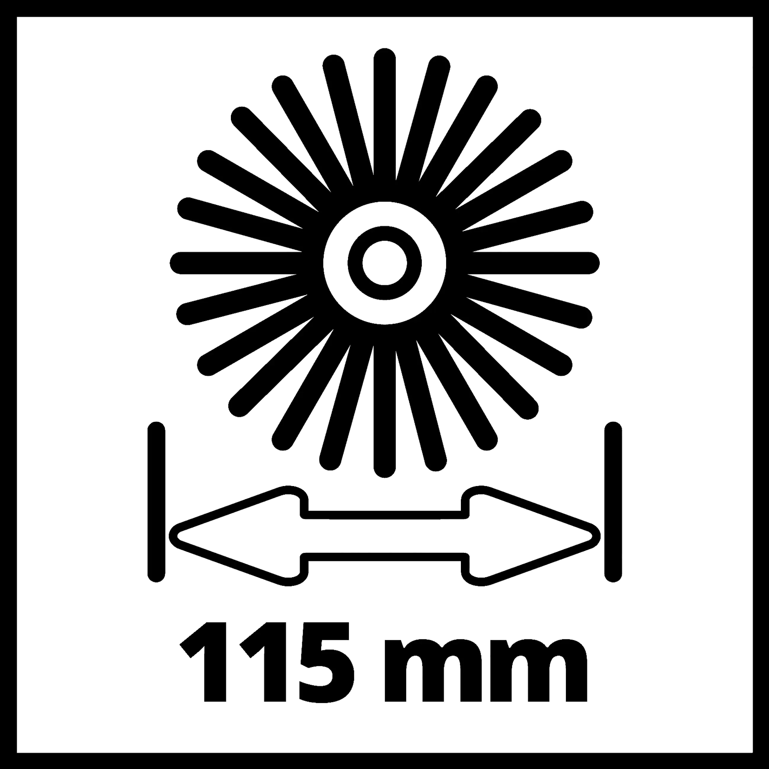 Einhell Oberflächenbürsten-Aufsatz Seitenbürste Ultra Stein 