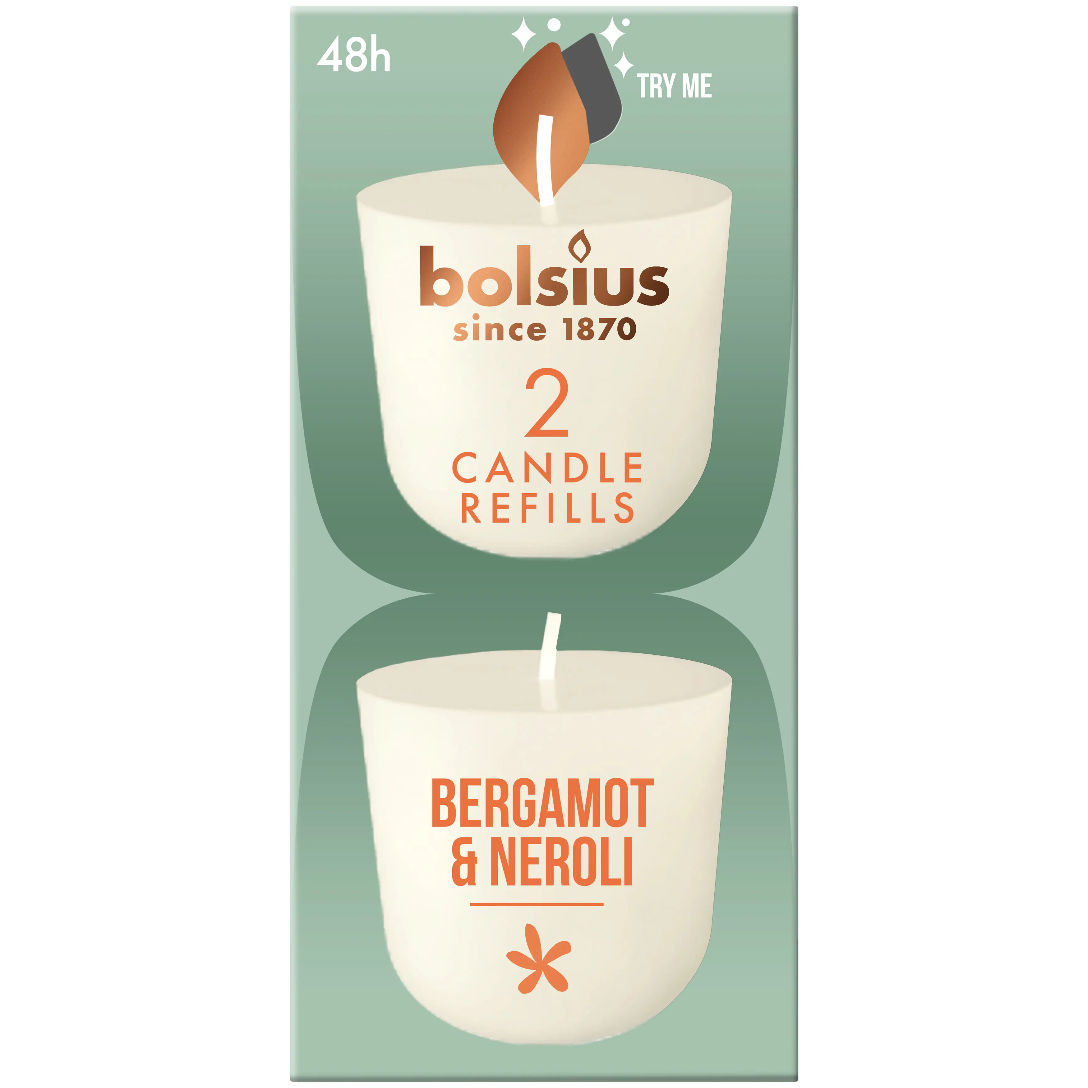 Bolsius Cleanlight Duft-Nachfüller 2er Pack bergamotte & neroli