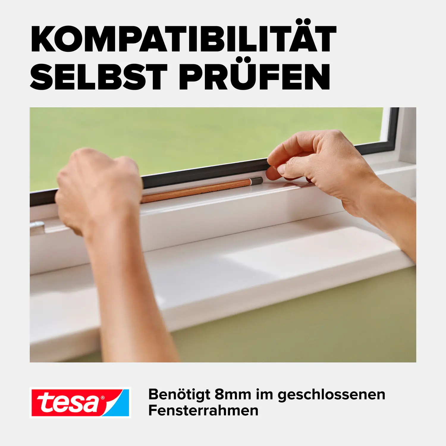 Tesa Insektenschutz Anklipsrahmen für Fenster 120 x 240 cm