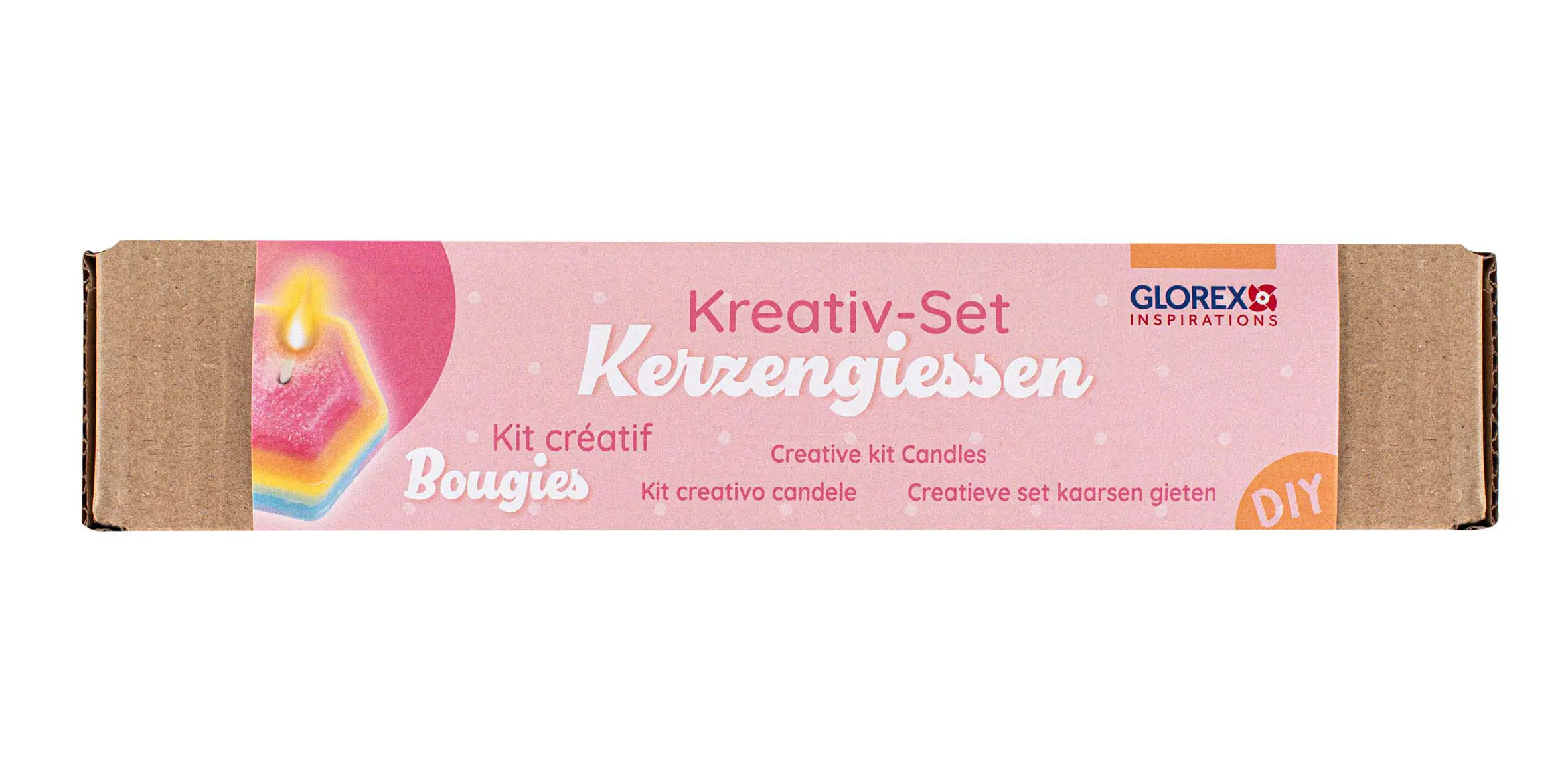 Glorex Kreativ-Set Kerzengießen mit 4 Motiven & Farben + Zubehör  Glorex Kreativ-Set Kerzengießen mit 4 Motiven & Farben + Zubehör