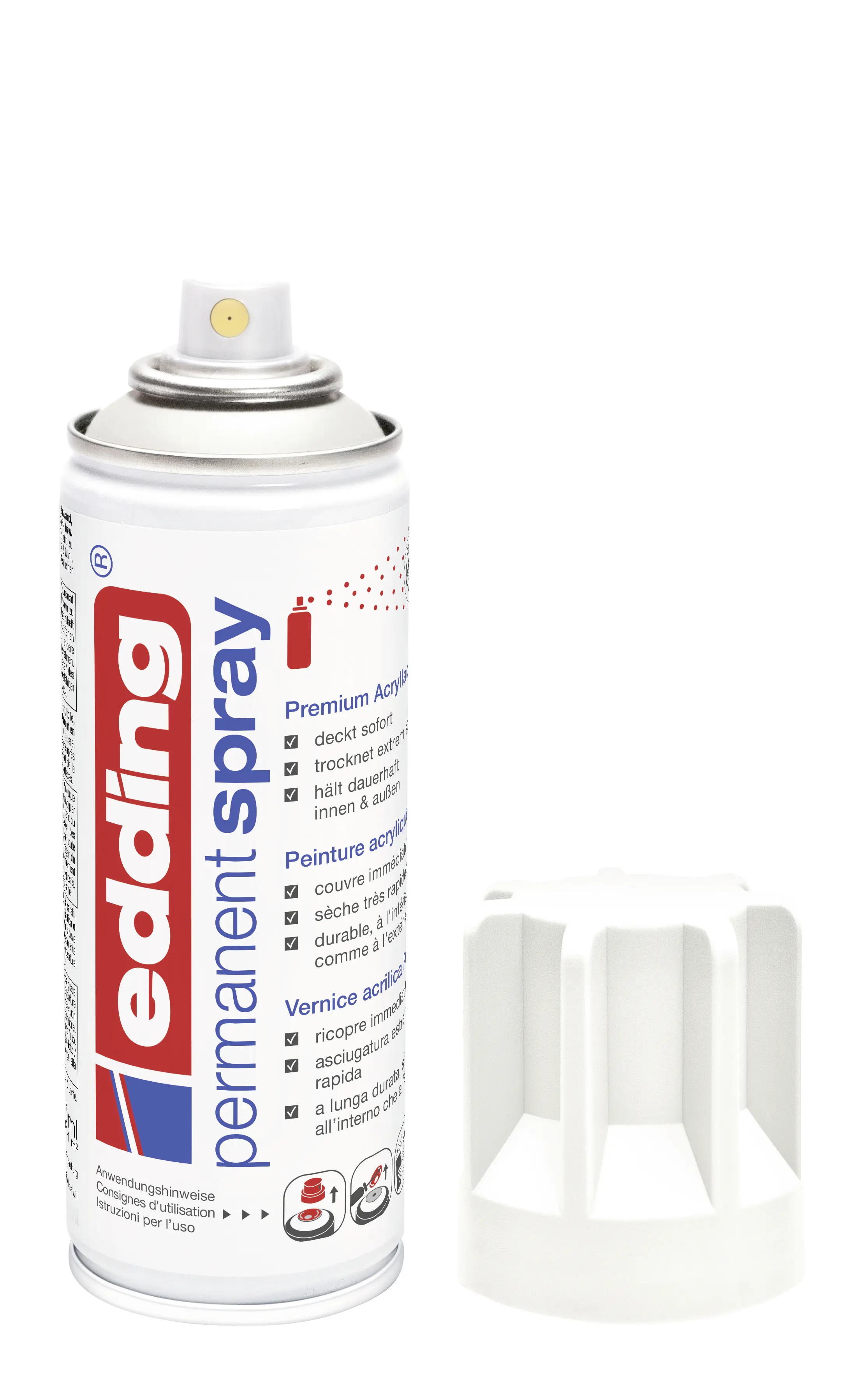 edding 5200 Permanent Spray Premium verkehrsweiß matt Acrylic Paint