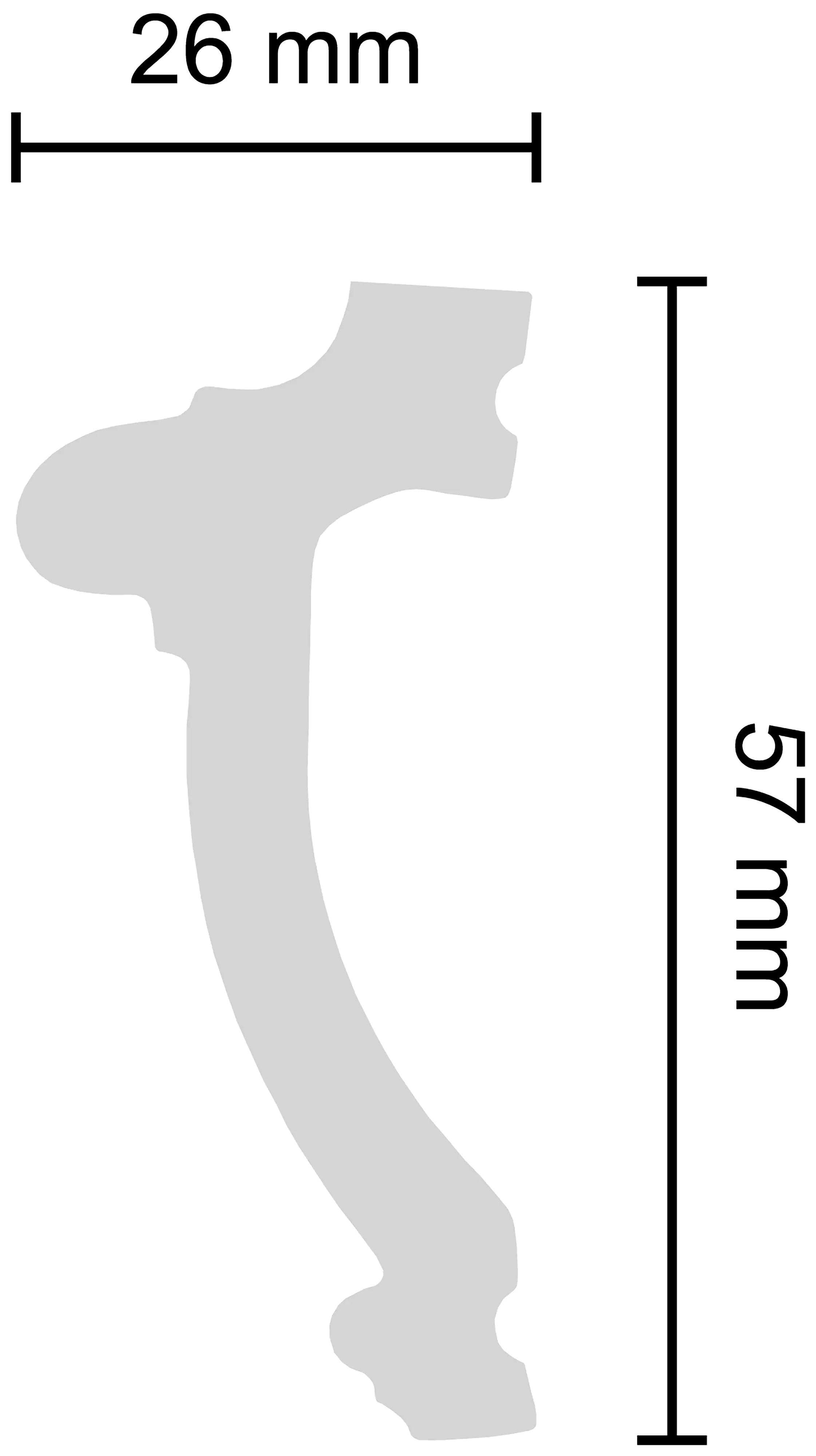 Decosa Zierprofil Martha, 2 m