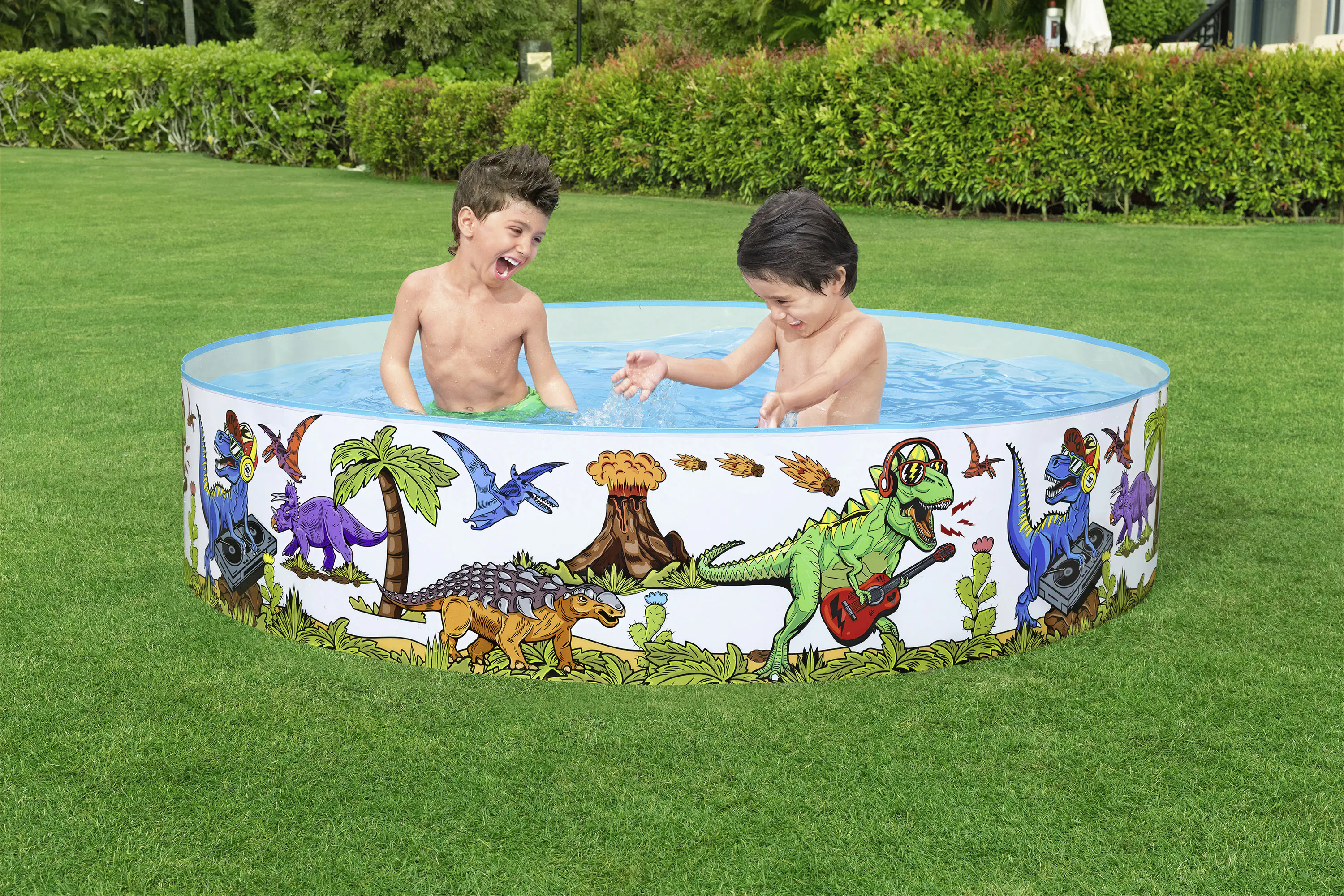 Bestway Planschbecken Fill 'n Fun mit Dinosaurier-Motiv Ø 183 x 38 cm