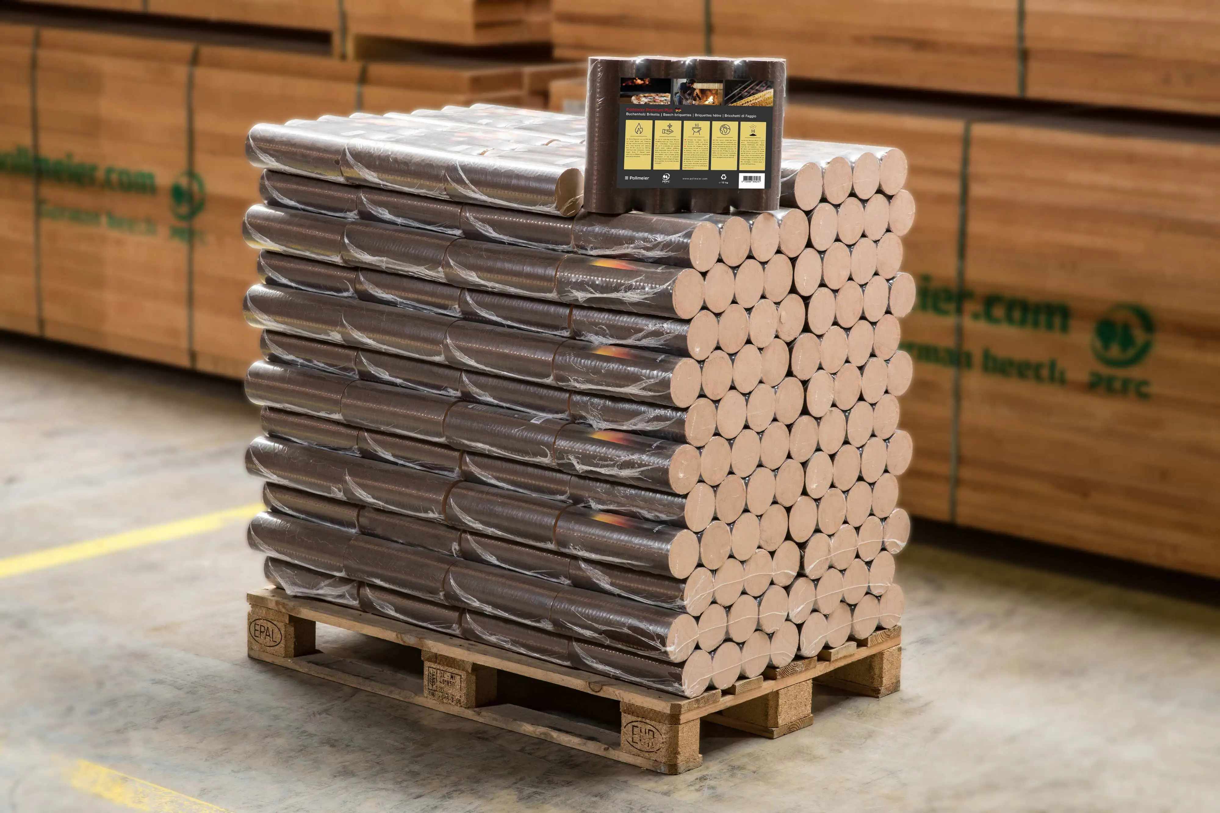 Pollmeier Holzbriketts Buche 10 kg