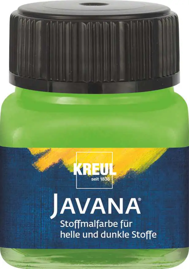 Kreul Javana Stoffmalfarbe für helle und dunkle Stoffe blattgrün 20 ml
