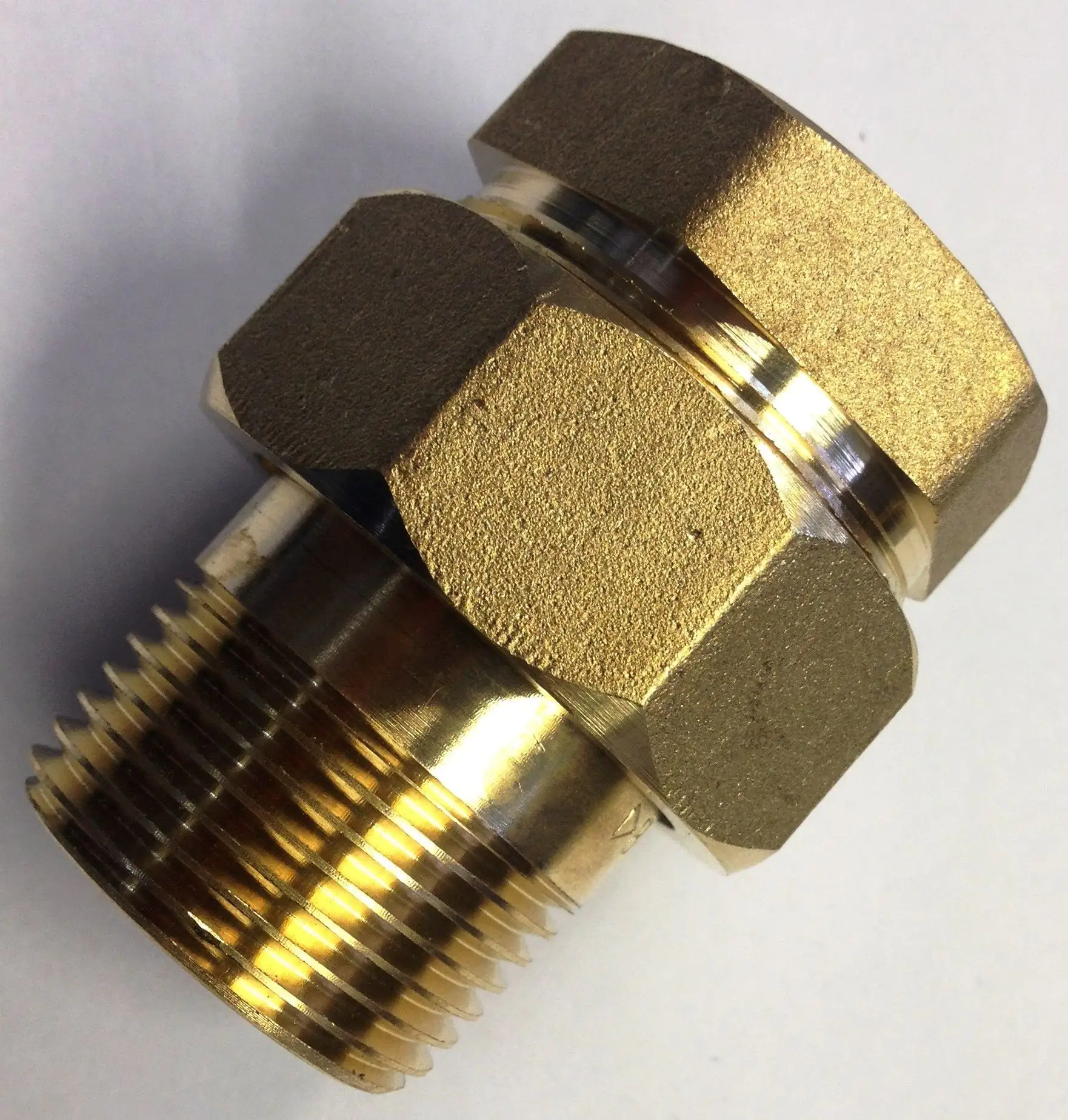 Cornat Verschraubung Messing blank, 1/2" IG, 1/2" AG