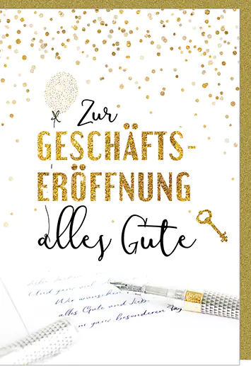 Karte Geschäftseröffnung A6