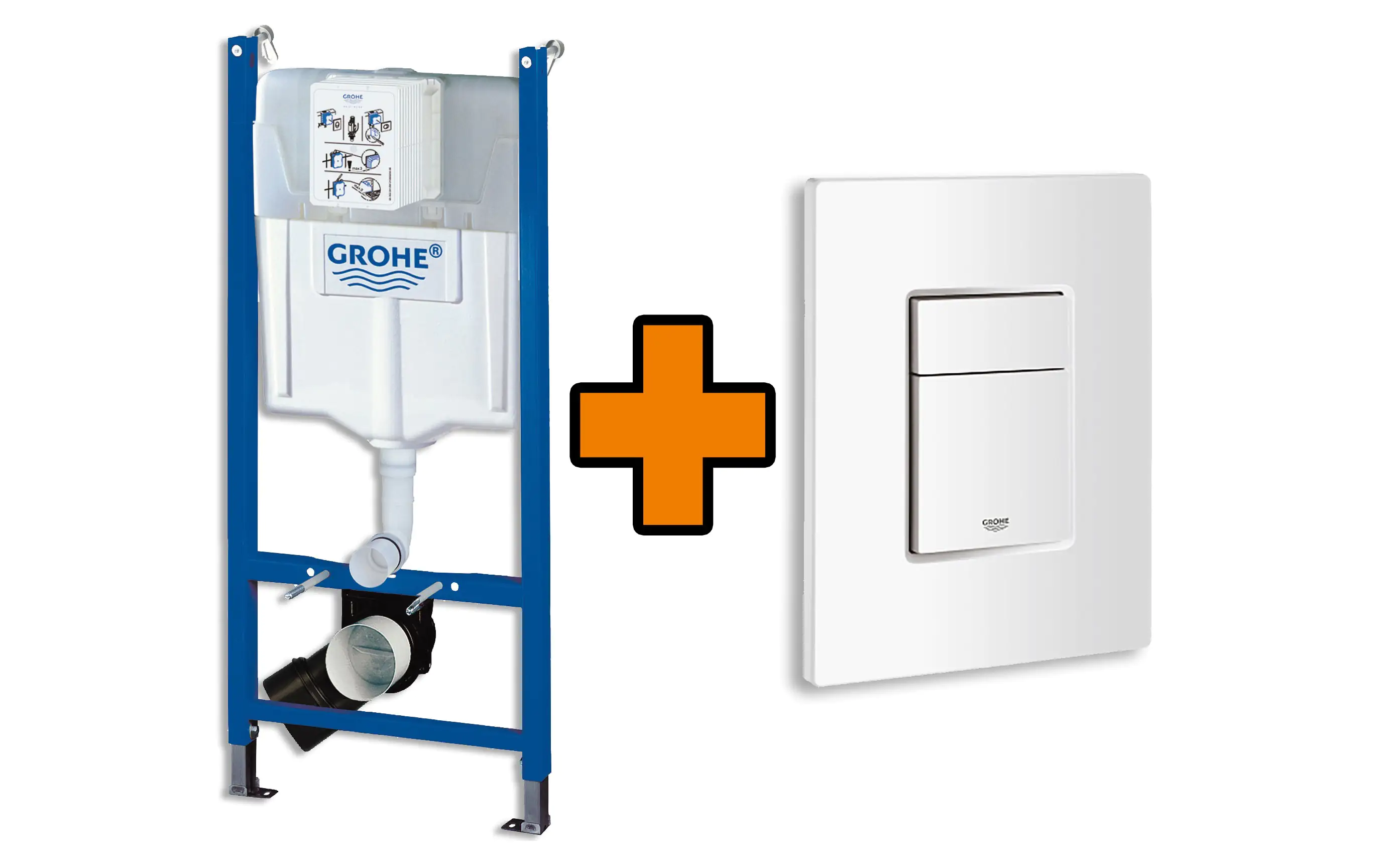 Grohe Vorwandelement Solido + Betätigungsplatte Even Aktionsset Grohe Vorwandelement Solido + Betätigungsplatte Even Aktionsset